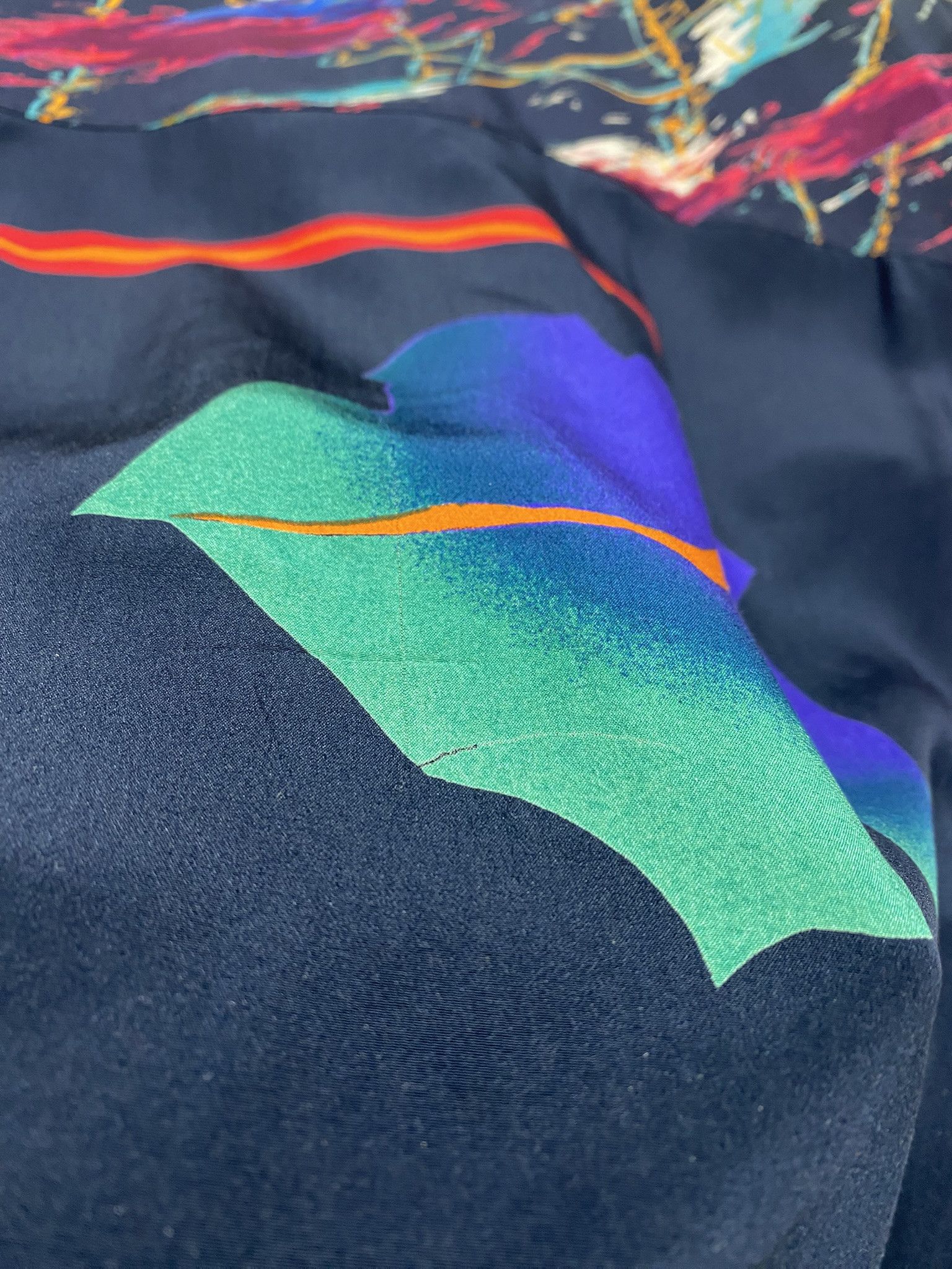 Escada Escada 80s Windbreaker Graphic Floral Silk Jacket VTG Size M / US 6-8 / IT 42-44 - 12 Thumbnail