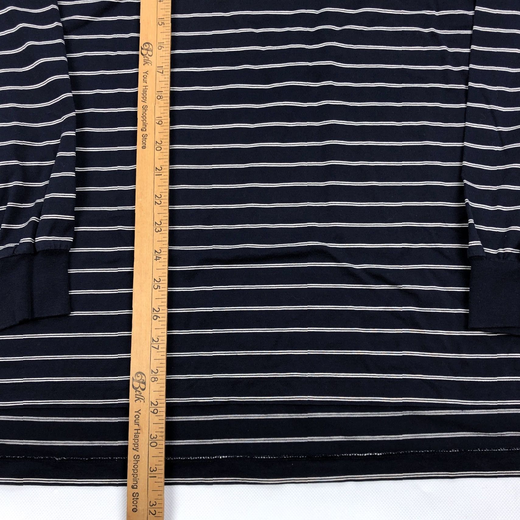Polo Ralph Lauren Polo by Ralph Lauren Shirt Polo Striped Navy White XL Long Sleeve Pima Cotton Men Size US XL / EU 56 / 4 - 5 Thumbnail