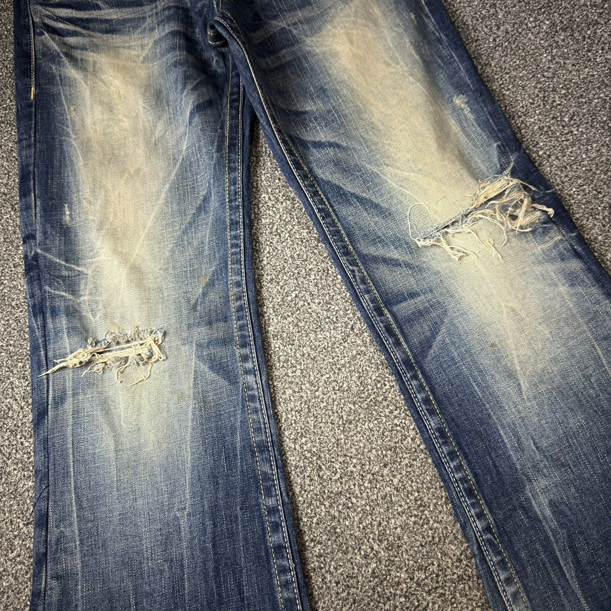 Hysteric Glamour Flared Opium Studio PR Distressed Denim Archive y2k Style Size US 34 / EU 50 - 4 Thumbnail