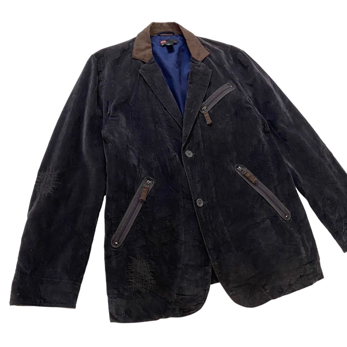 Diesel × Diesel Black Gold × Japanese Brand ✨Nice design Diesel velvet light jacket Size US M / EU 48-50 / 2 - 4 Thumbnail