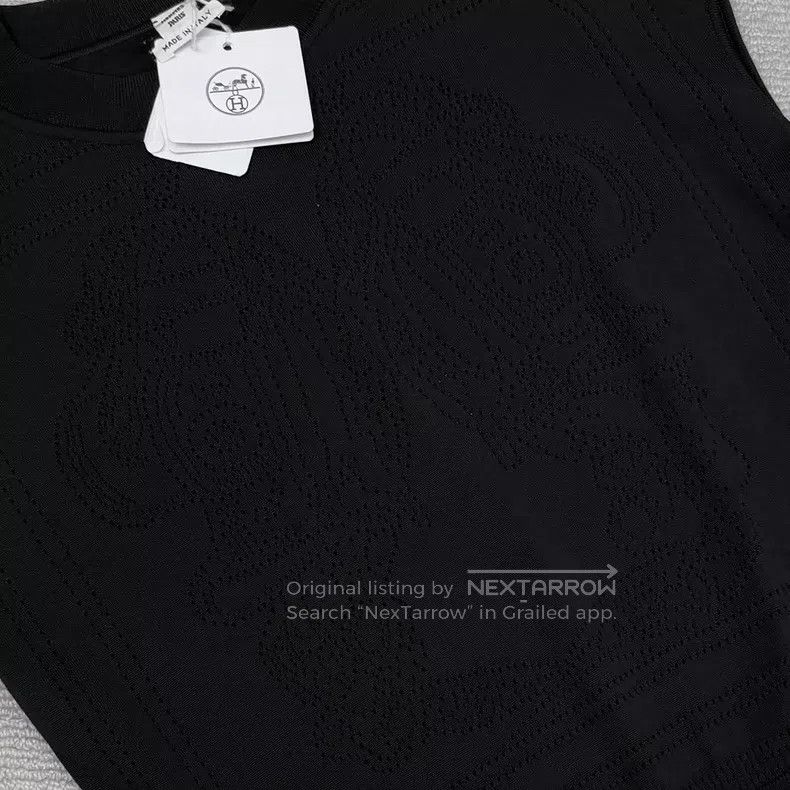 Hermes Hermes Black Round Neck Knit Vest Size XS / US 0-2 / IT 36-38 - 5 Thumbnail