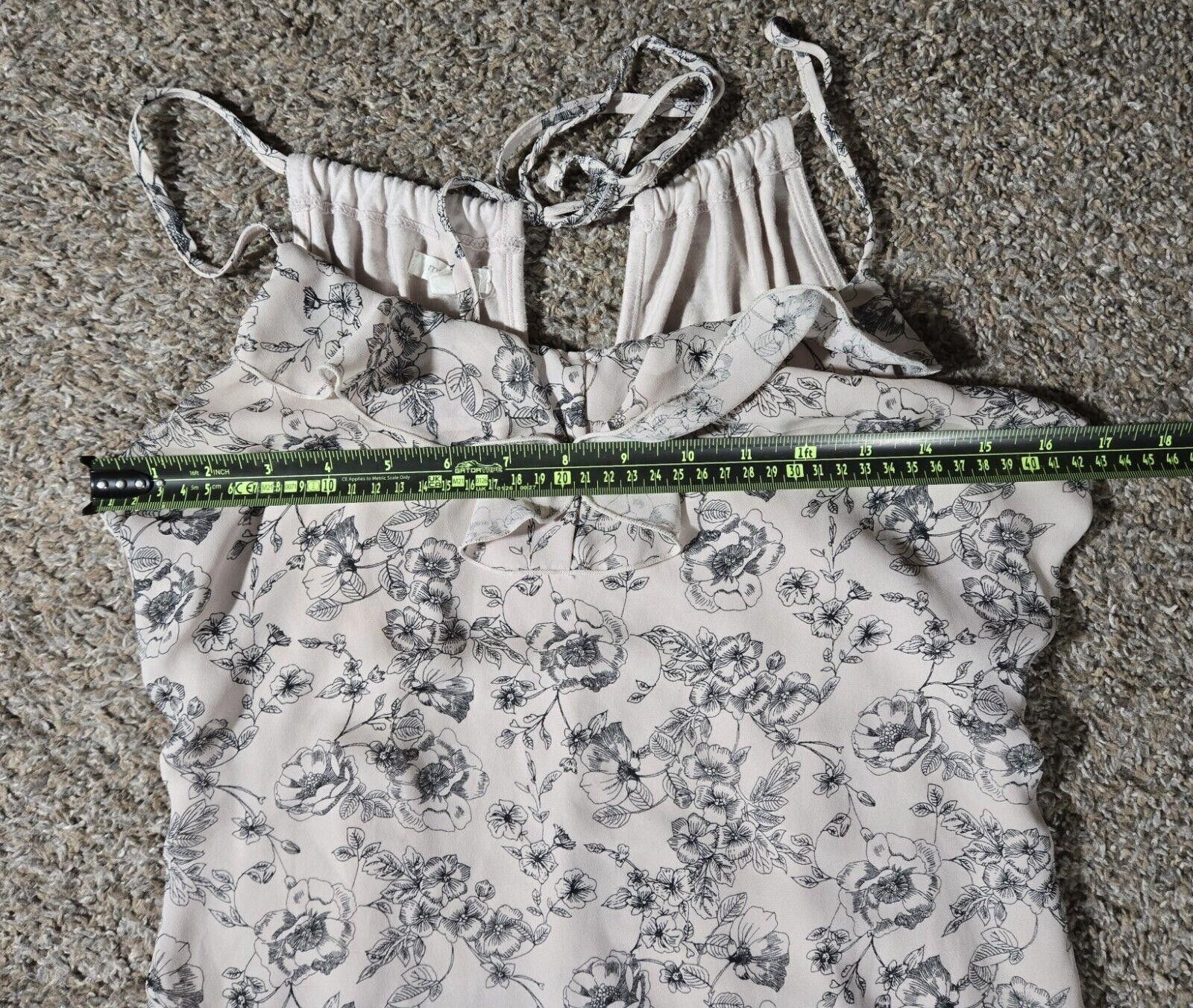 Designer Maurices Floral Cream And Beige Tank Top S Size S / US 4 / IT 40 - 8 Thumbnail