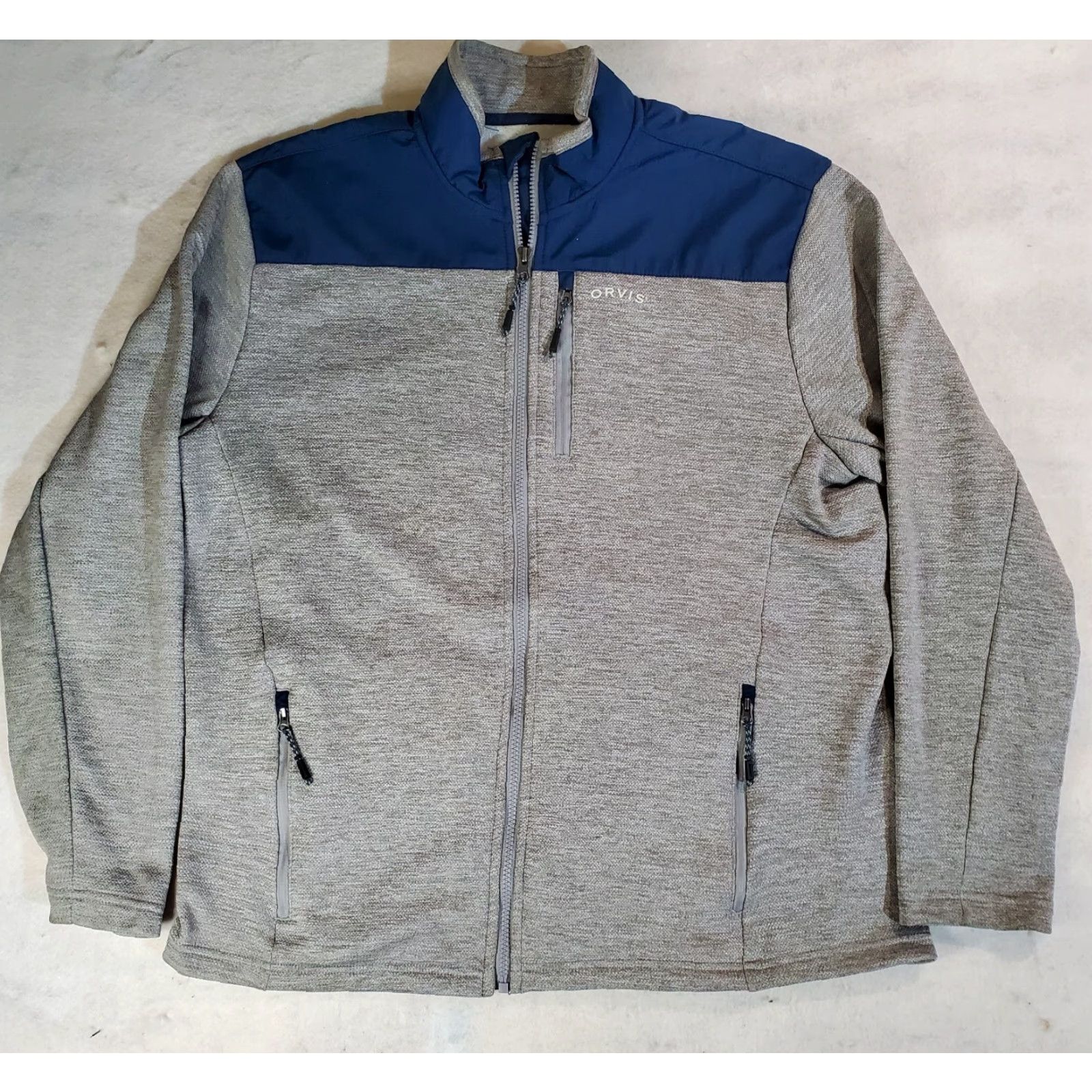Orvis Orvis Signature Full Zip Bonded Soft Shell Jacket L Blue/Gray Mens Size US L / EU 52-54 / 3 - 2 Thumbnail