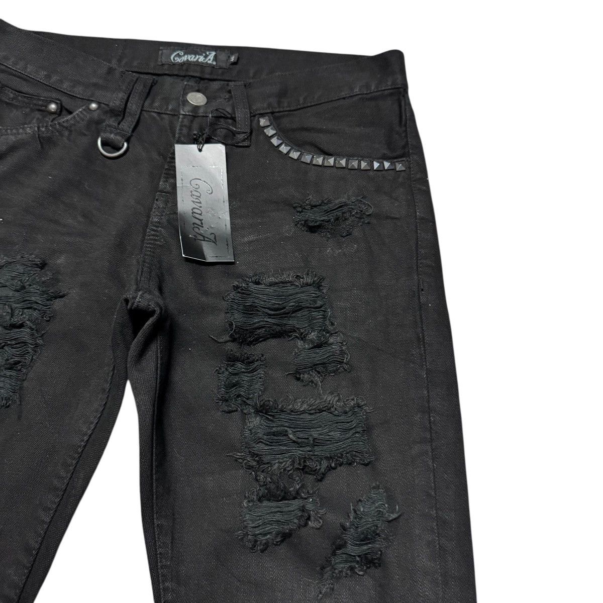 GOSTAR DE FUGA Cavaria Black Distressed Denim Jeans Size US 28 / EU 44 - 5 Thumbnail