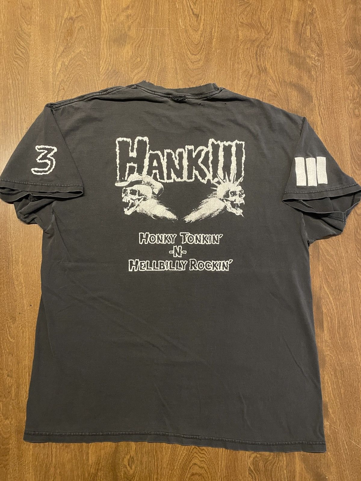 Hank Williams 3 faded distressed vintage shirt