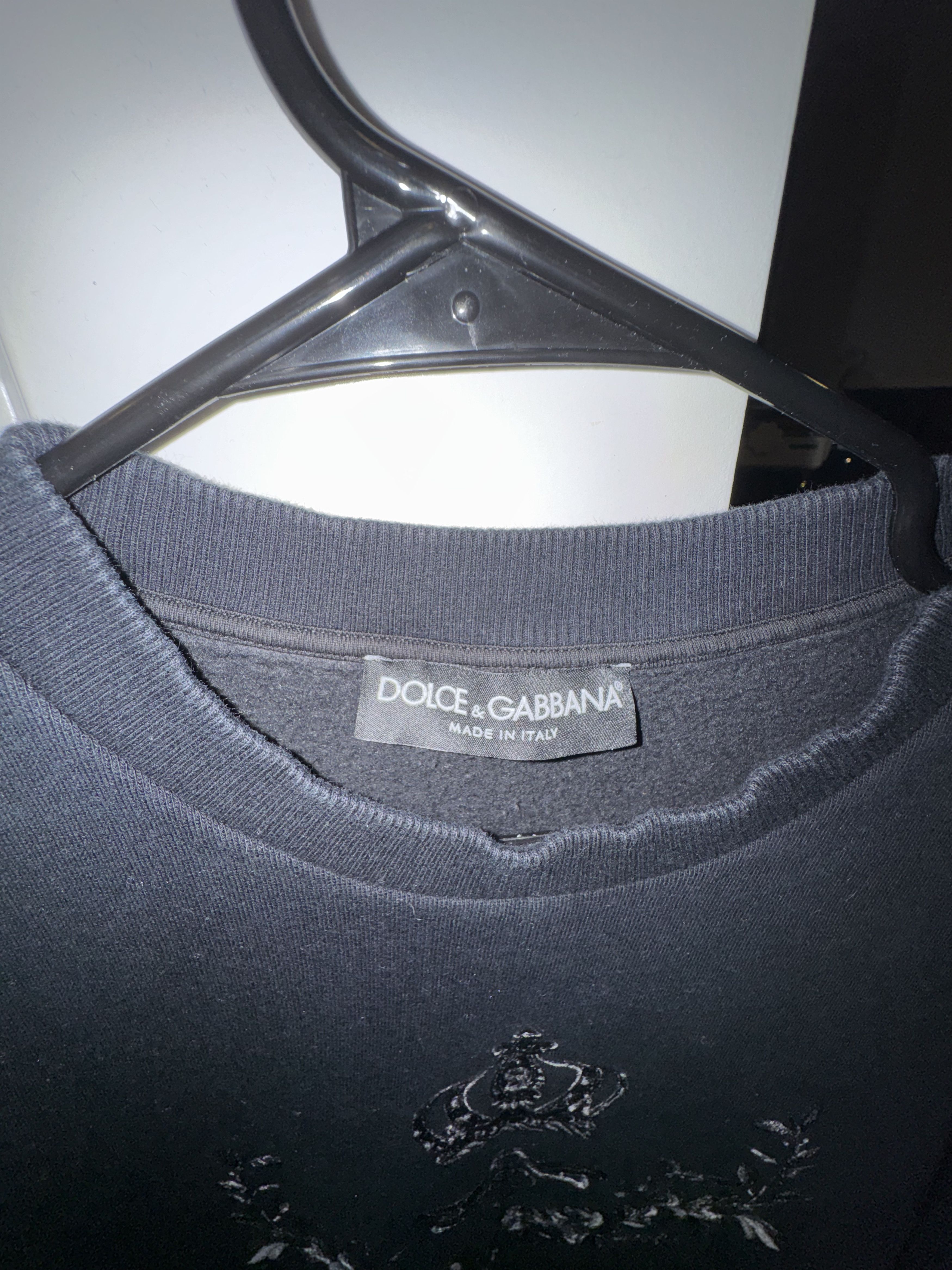 Dolce & Gabbana Dolce & Gabbana Big Logo Crewneck Size L / US 10 / IT 46 - 2 Thumbnail