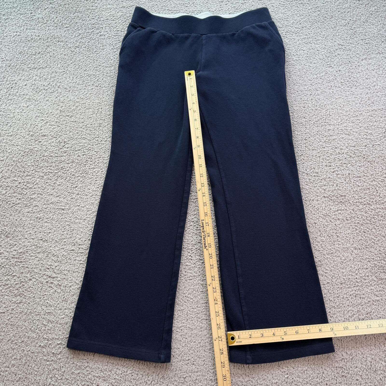 Lauren Ralph Lauren Lauren Ralph Lauren Navy Bootcut Yoga Lounge Pants Womens L Size 36" / US 14 / IT 50 - 4 Thumbnail