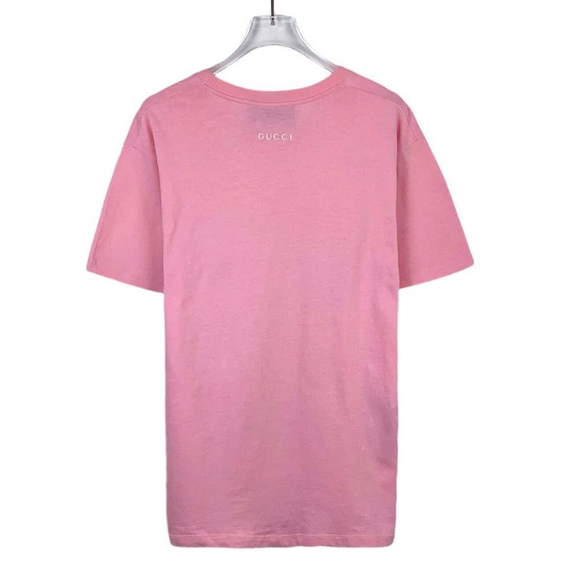 Gucci Gucci Floral printed pink round-neck cotton short-sleeved T Size US XS / EU 42 / 0 - 2 Thumbnail