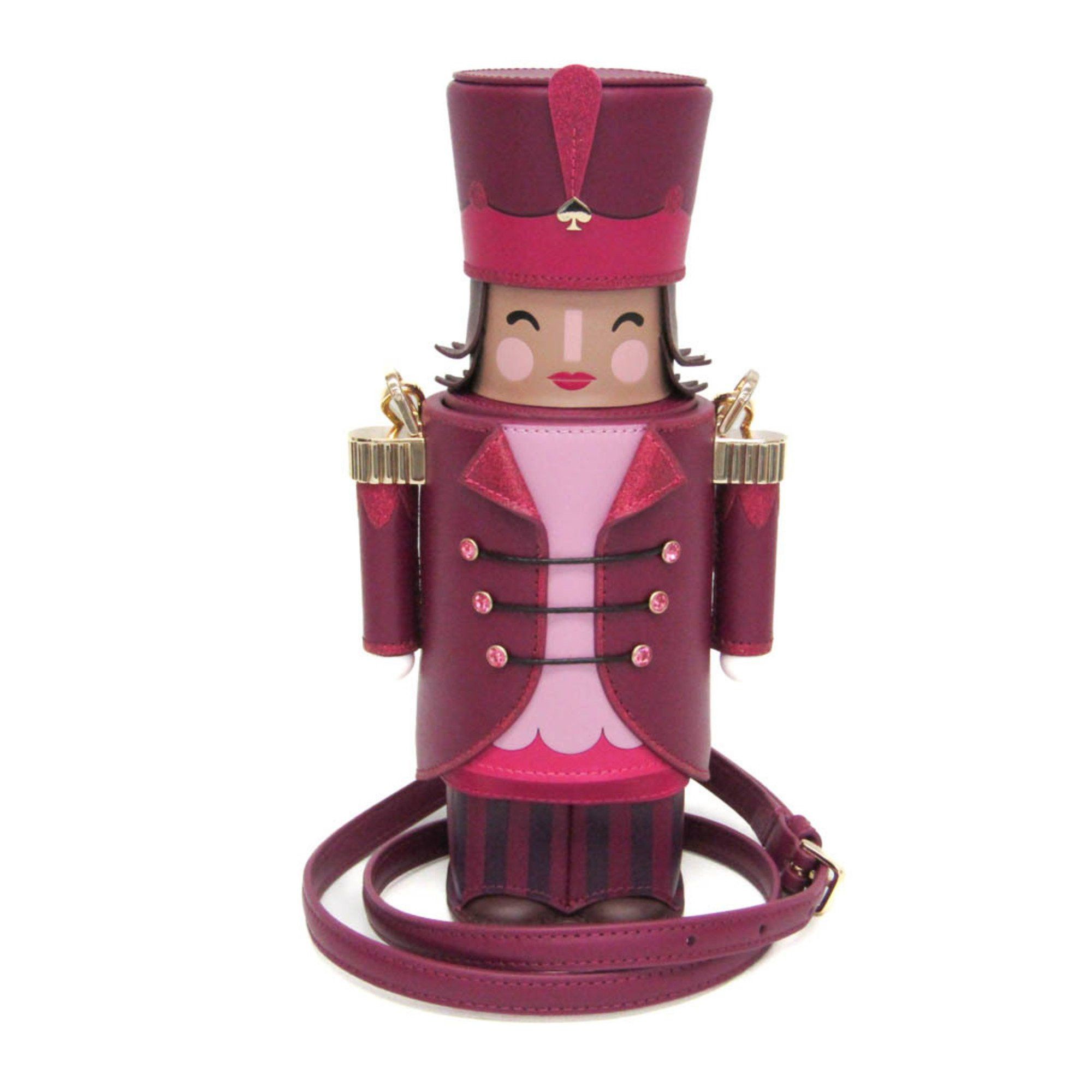 Kate Spade Kate Spade Oh What Fun 3D Nutcracker KJ0741 Women's Leather Shoulder Bag Purple Size ONE SIZE - 1 Thumbnail