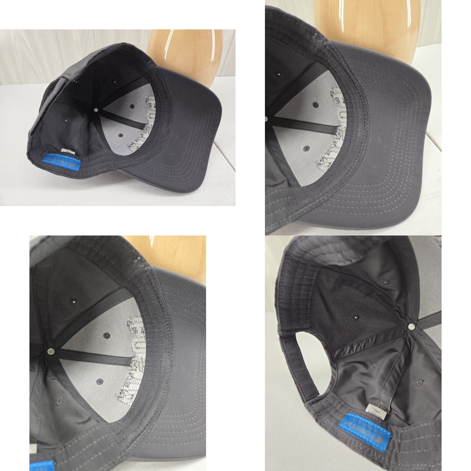 Costa Del Mar Costa Del Mar Gray Red Raised Letter Adjustable Men’s Hat Baseball Cap Adjustable One Size Gray Costa Del Mar Men Hat Size ONE SIZE - 9 Thumbnail