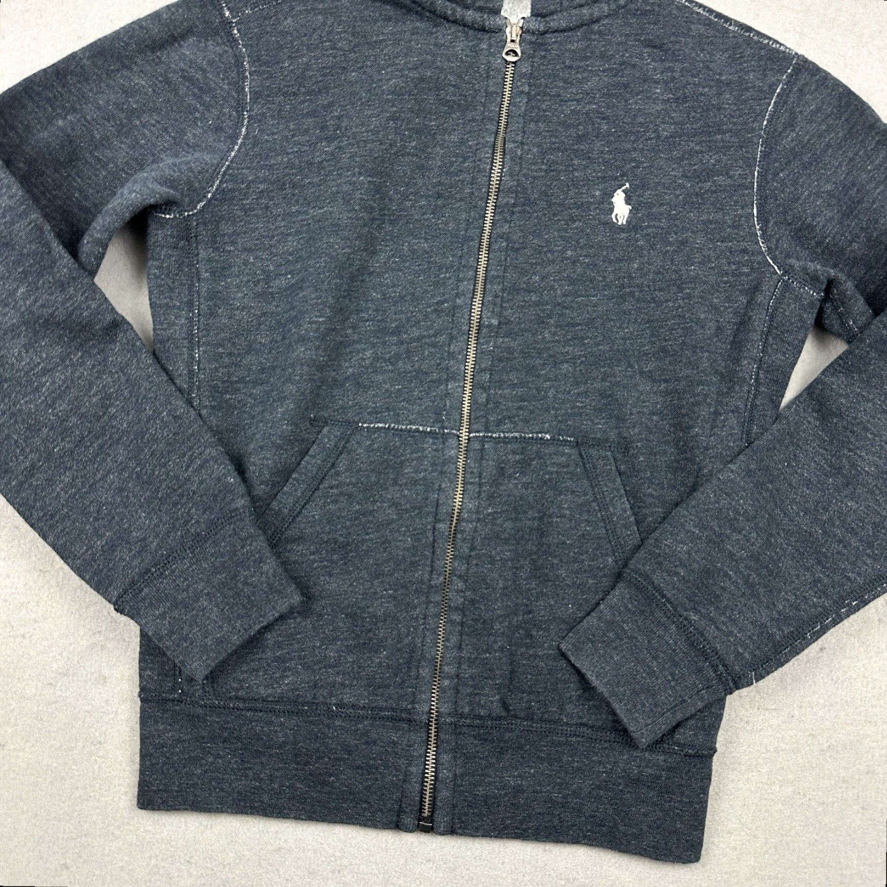 Polo Ralph Lauren Polo Ralph Lauren Hoodie XS Blue Heather Full Zip Pockets Embroidered Logo Pony Men Regular Size Type: Hoodie Size US XS / EU 42 / 0 - 3 Thumbnail