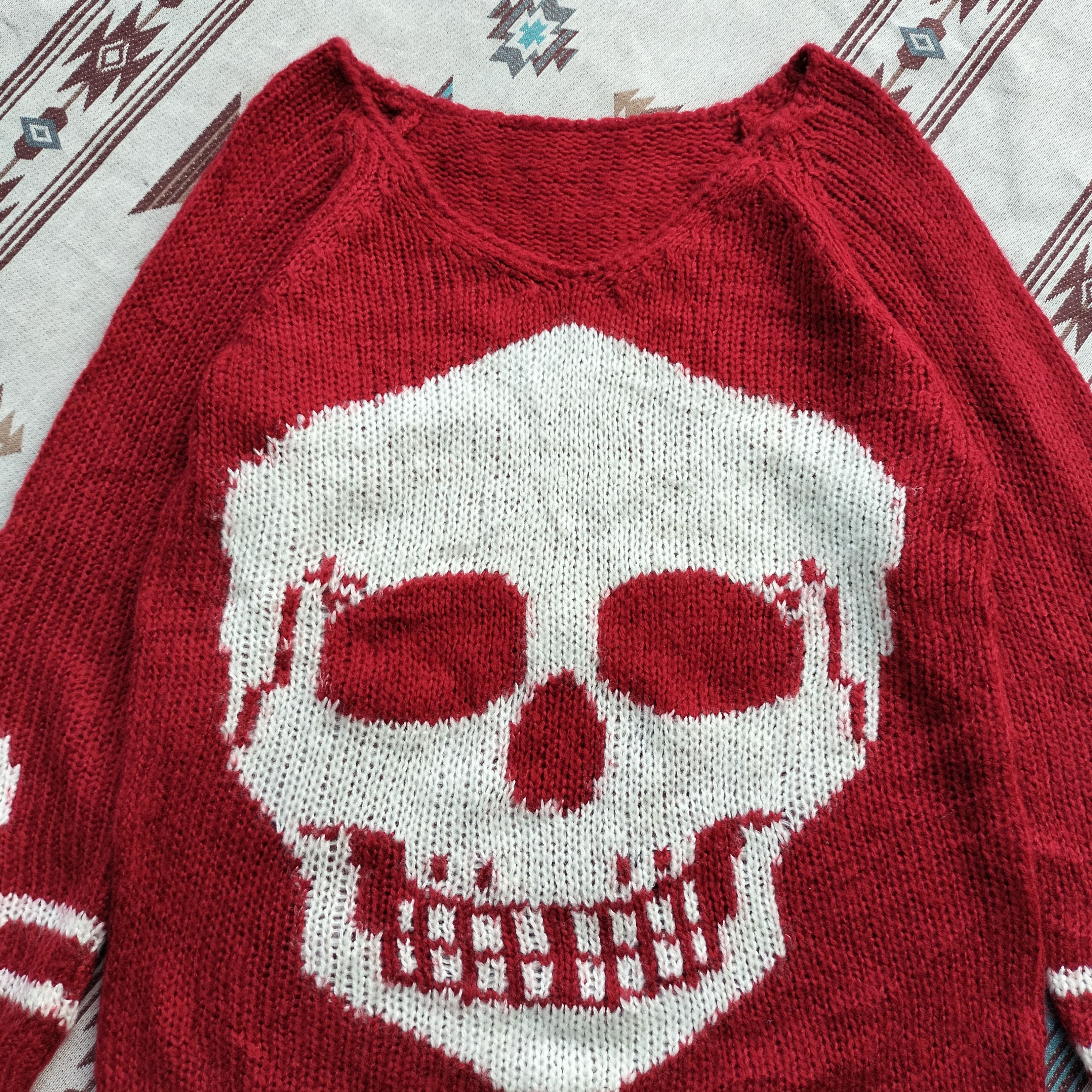 Japanese Brand japanese galstar skull seditionaries knitwear Size US S / EU 44-46 / 1 - 3 Thumbnail