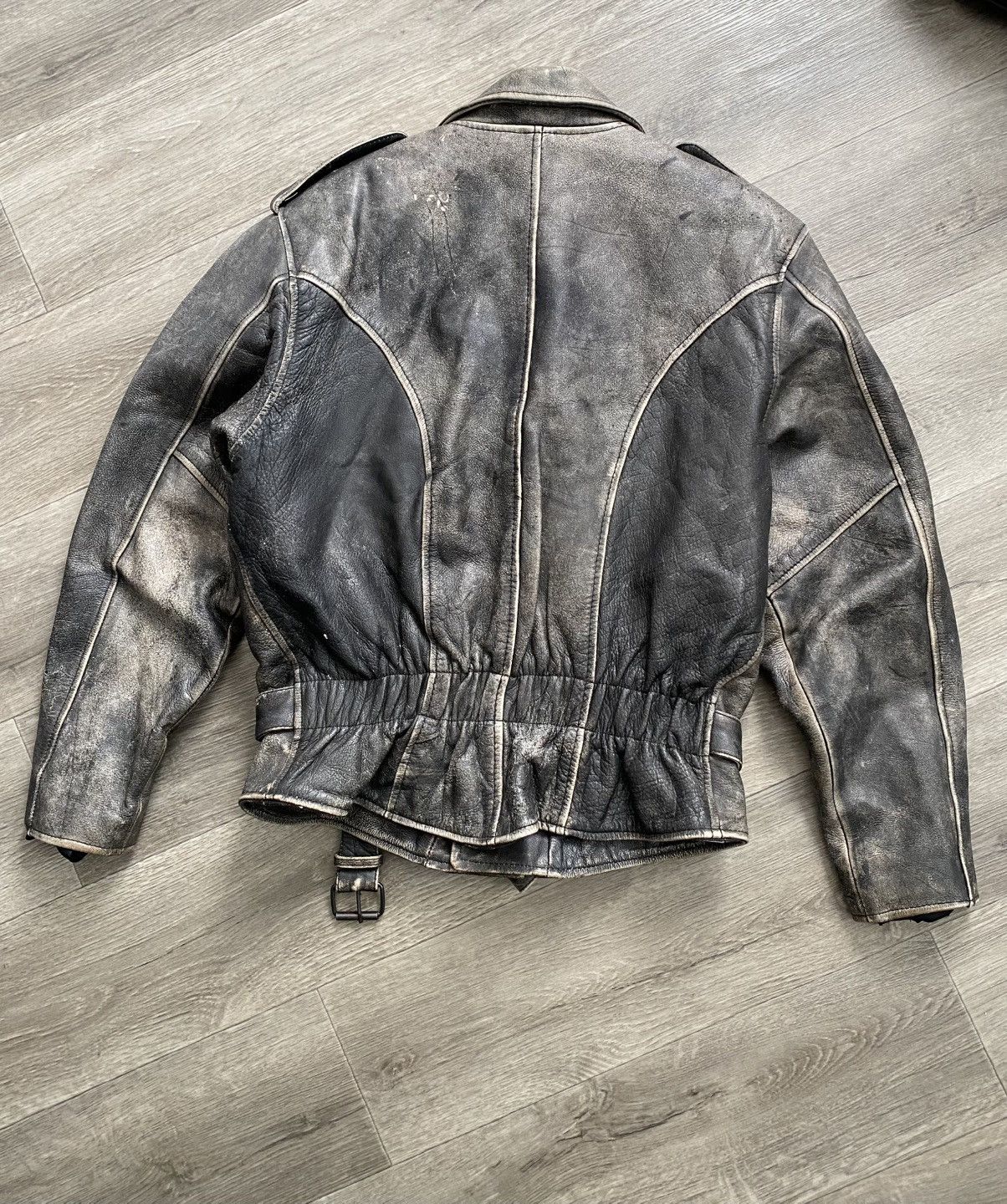 Japanese Brand × Vintage 🫧Vintage leather jacket Y2K Size US L / EU 52-54 / 3 - 6 Thumbnail