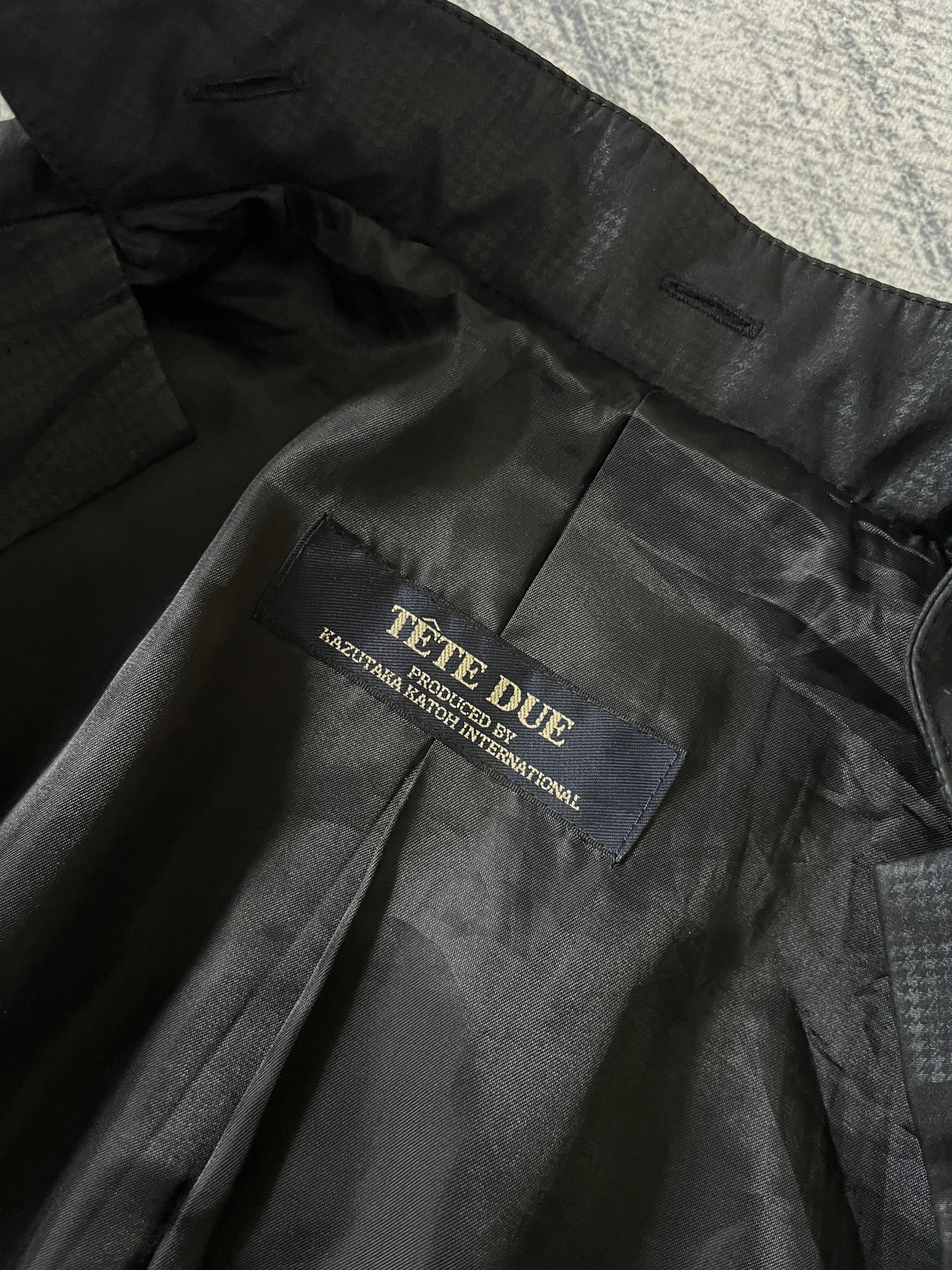 Tete Homme Tete Due by Kazutaka Katoh Waxed Trench Coat Size US L / EU 52-54 / 3 - 10 Thumbnail