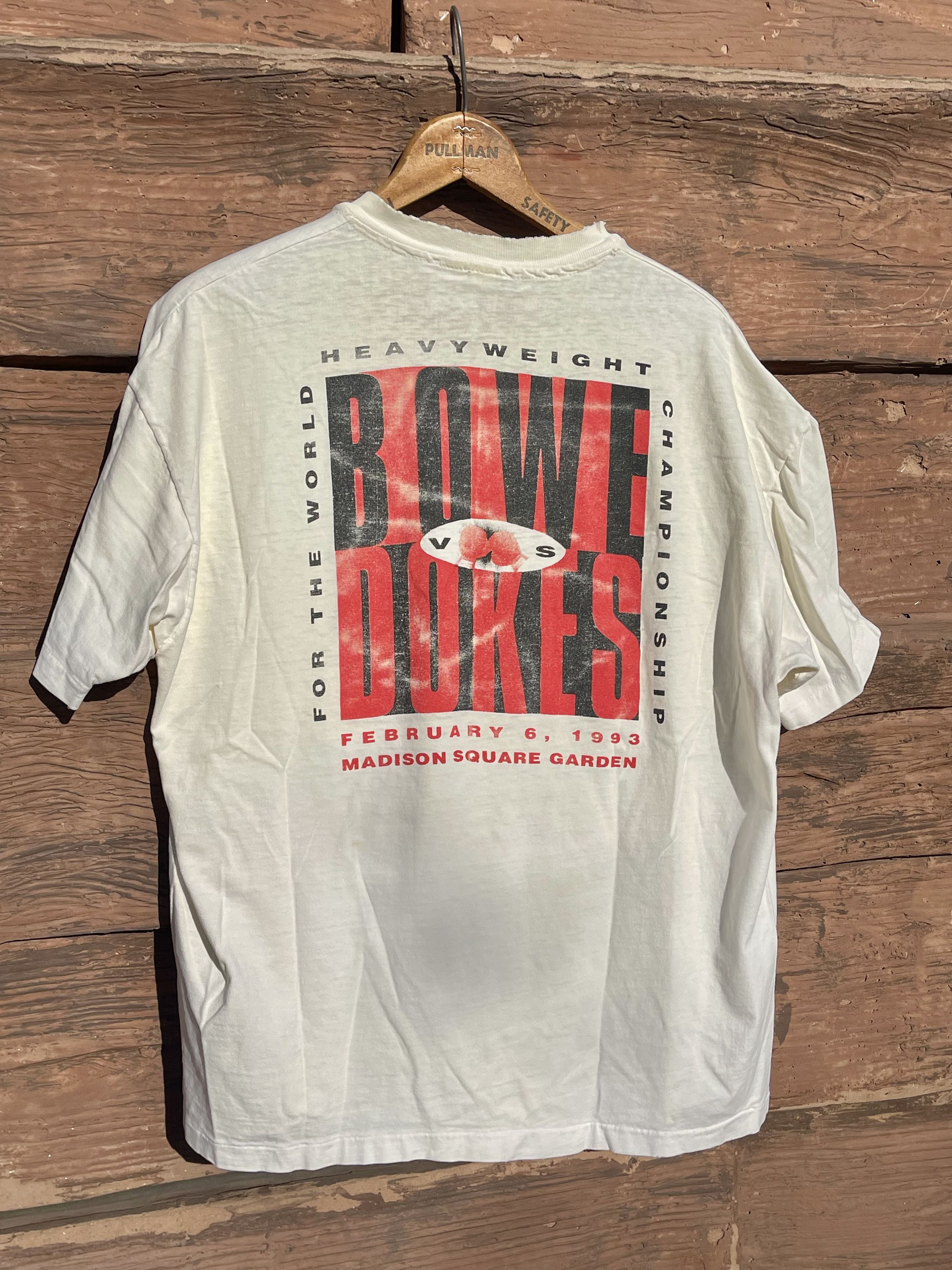Vintage 1993 HBO Boxing Bowe Vs Dokes Vintage 90's Rap T-Shirt Size US XL / EU 56 / 4 - 2 Thumbnail