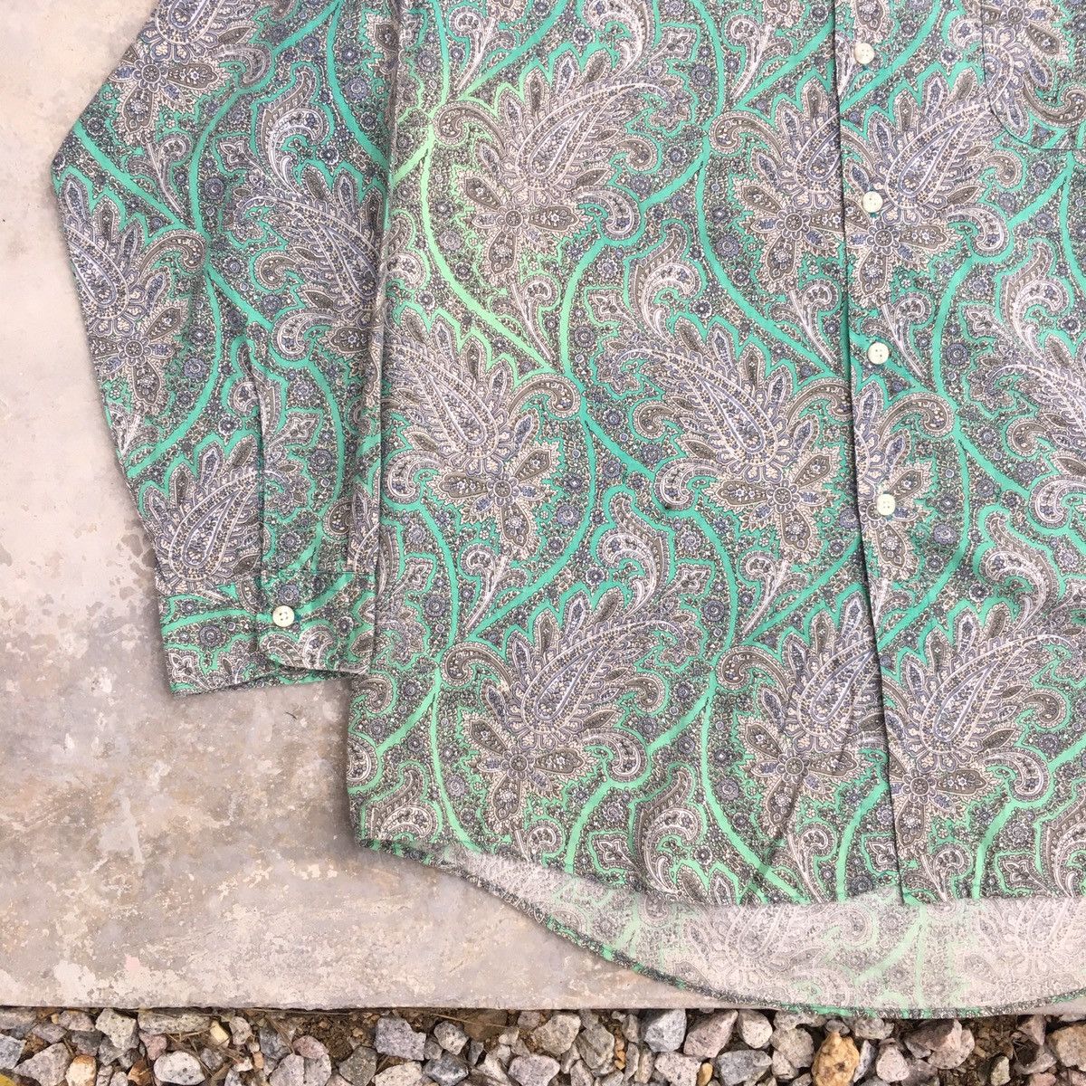 Vintage Vintage NUOVO Paisley Long Sleeve Made in USA Size US L / EU 52-54 / 3 - 2 Thumbnail