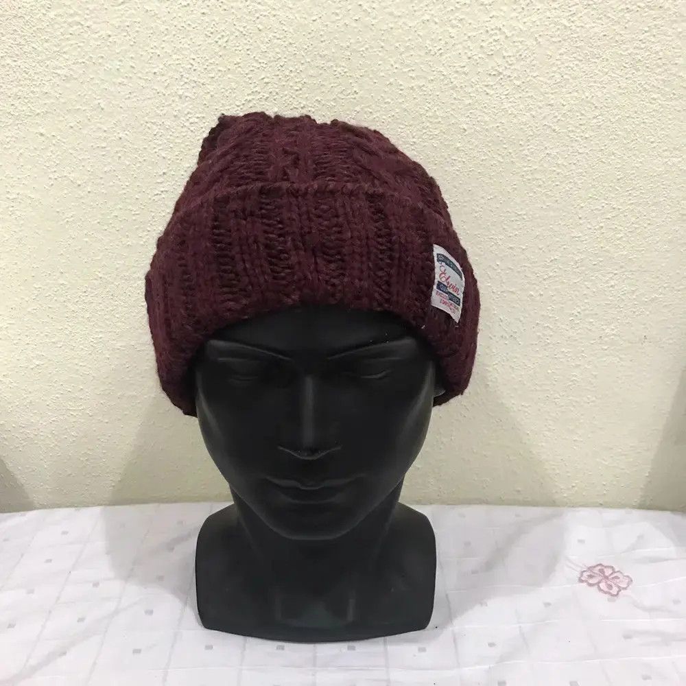 Edwin × Vintage Edwin Knit Beanie Hat Size ONE SIZE - 3 Thumbnail