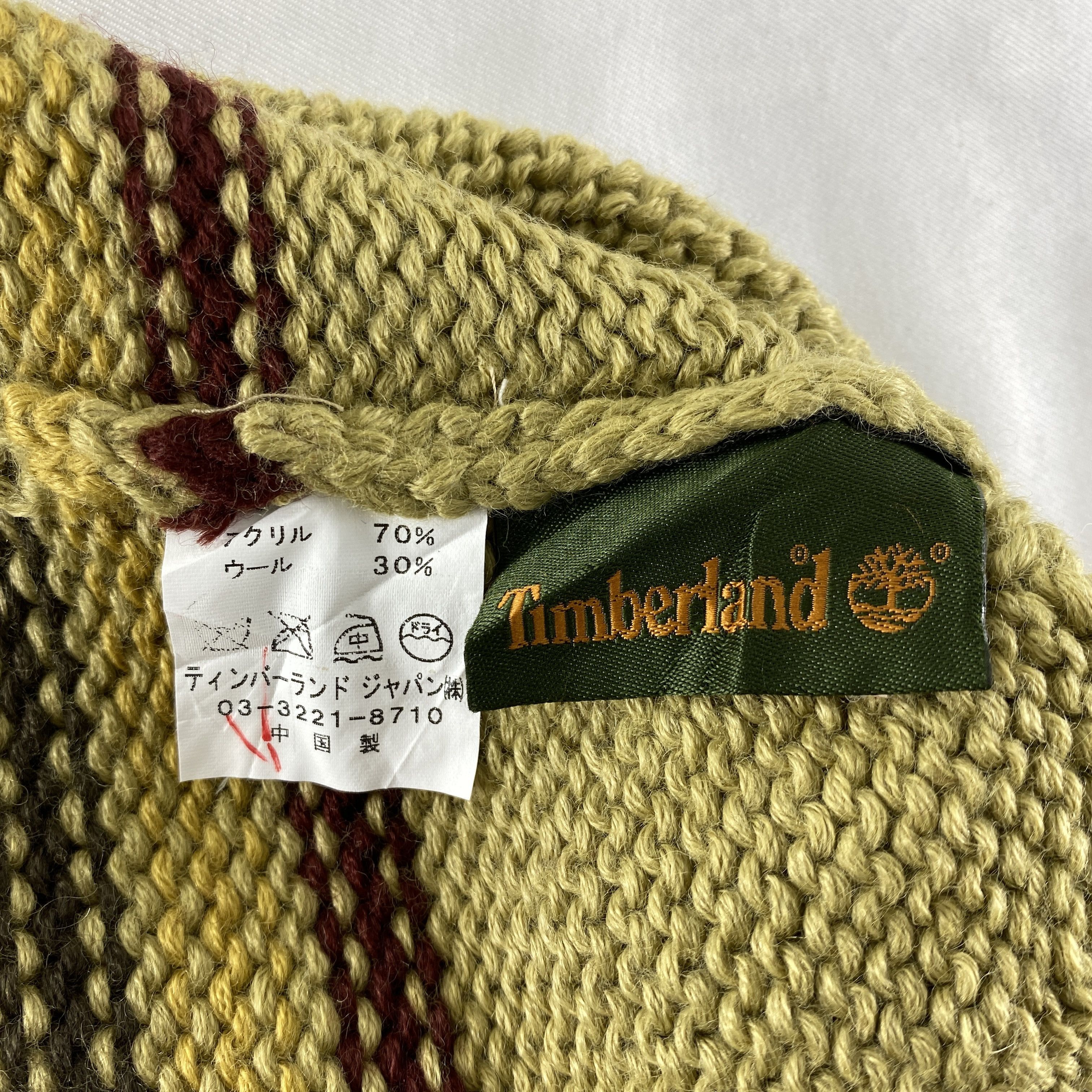 Timberland Timberland Double Stripes Design Snow Cap Hat Beanie -BN567 Size ONE SIZE - 5 Thumbnail