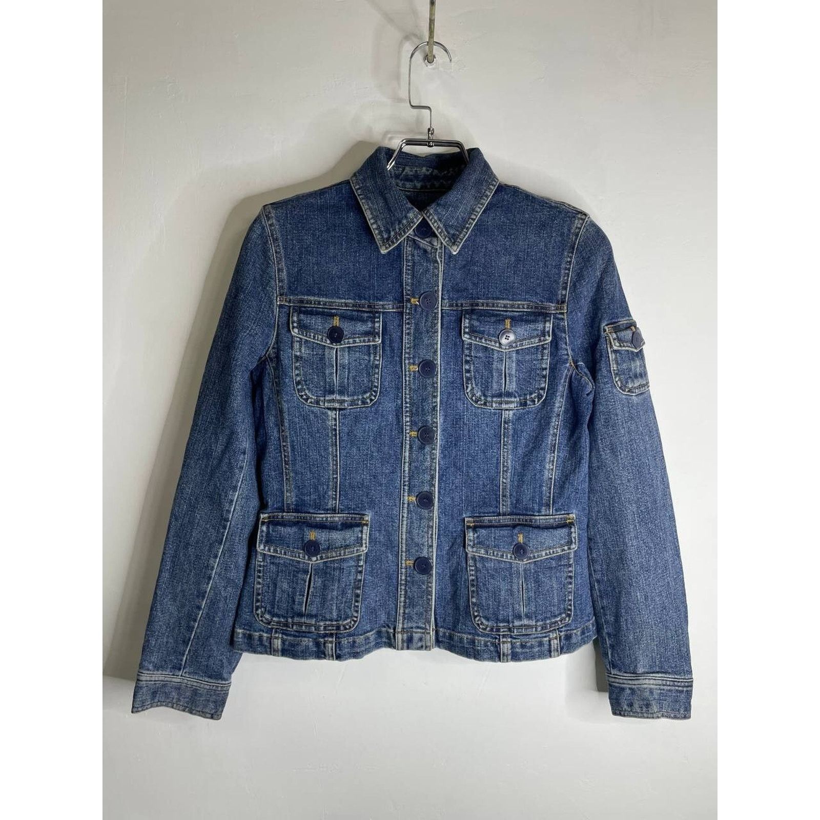 If Six Was Nine × Japanese Brand × Jones New York Vintage Japanese Reworked Ifsixwasnine Style Denim Jacket Size S / US 4 / IT 40 - 1 Thumbnail
