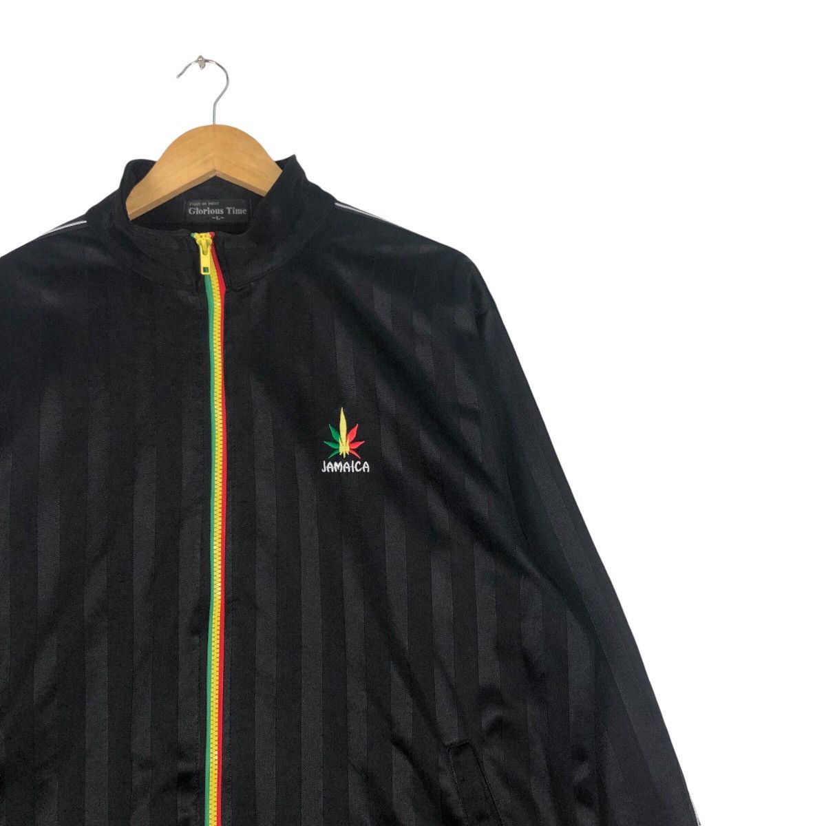 Japanese Brand × Vintage Vintage Jamaica Sweater Stripe Black Bob Marley L #A1 Size US L / EU 52-54 / 3 - 5 Thumbnail