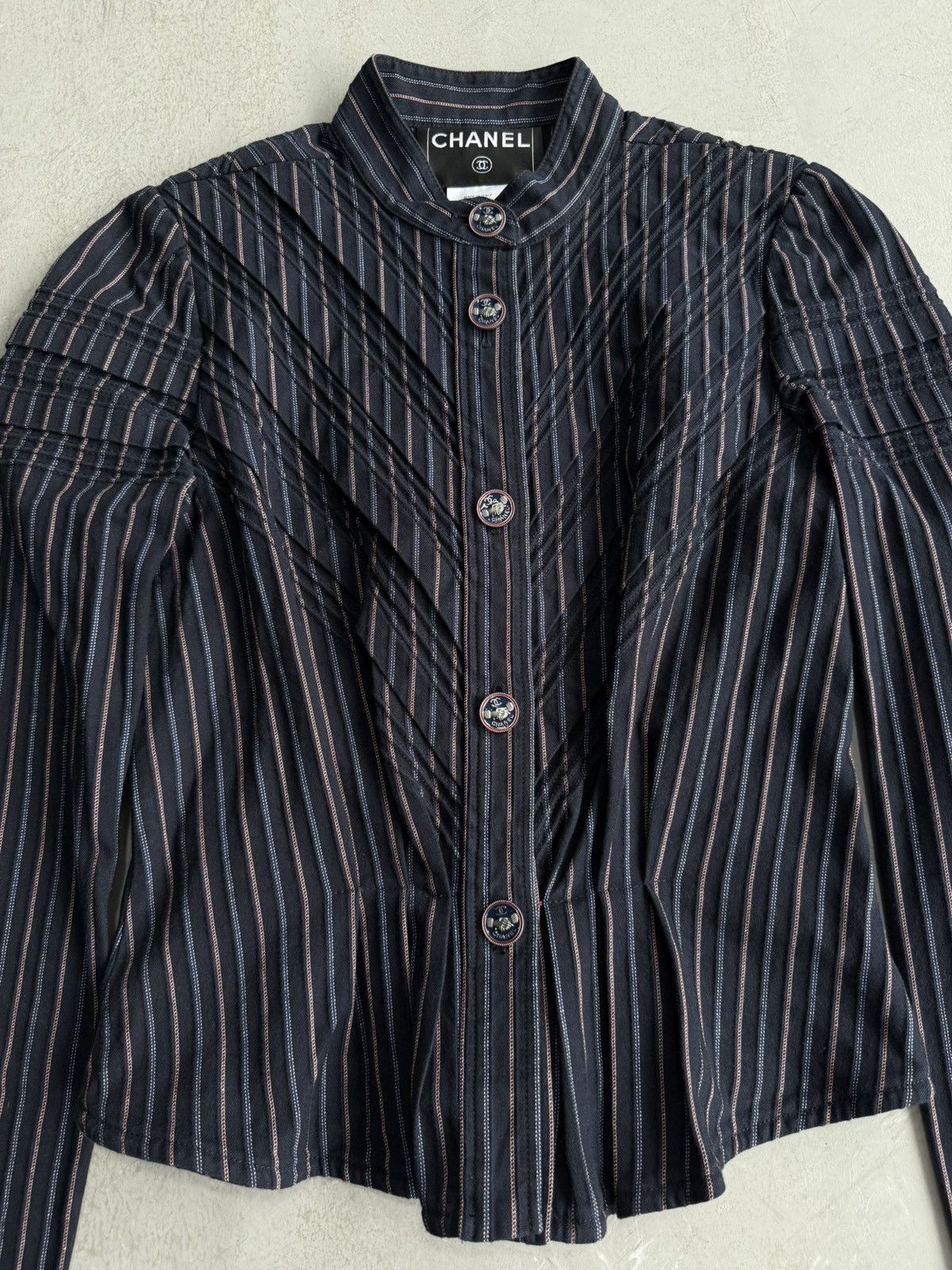 Chanel Chanel - 2008 Stripes Evening Jacket Size XS / US 0-2 / IT 36-38 - 5 Thumbnail