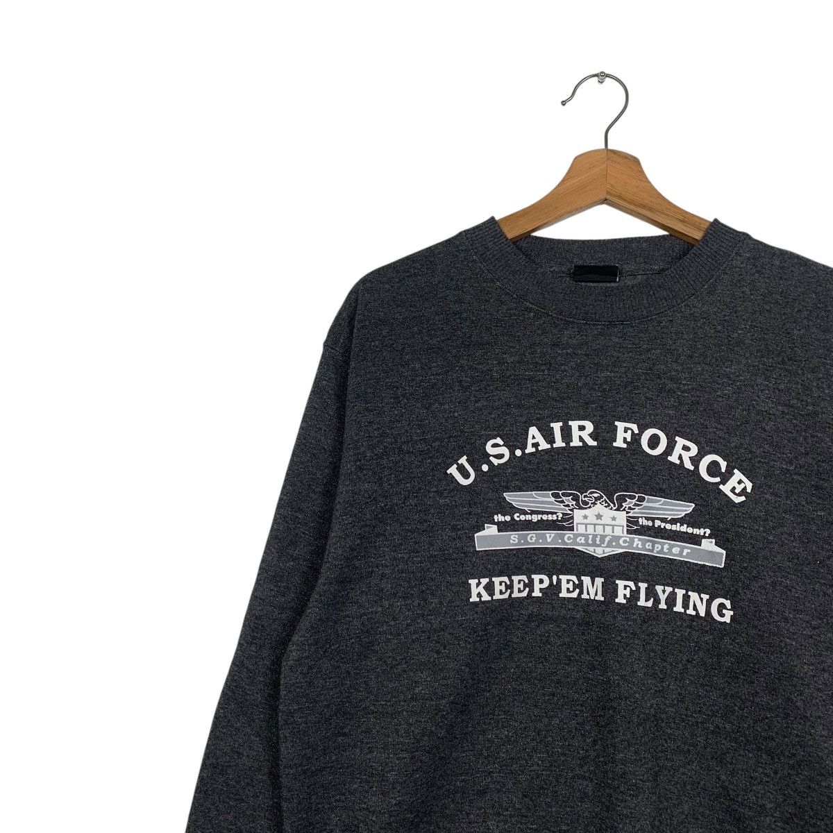 Japanese Brand US Air Force Crewneck Sweatshirt Size US L / EU 52-54 / 3 - 6 Thumbnail
