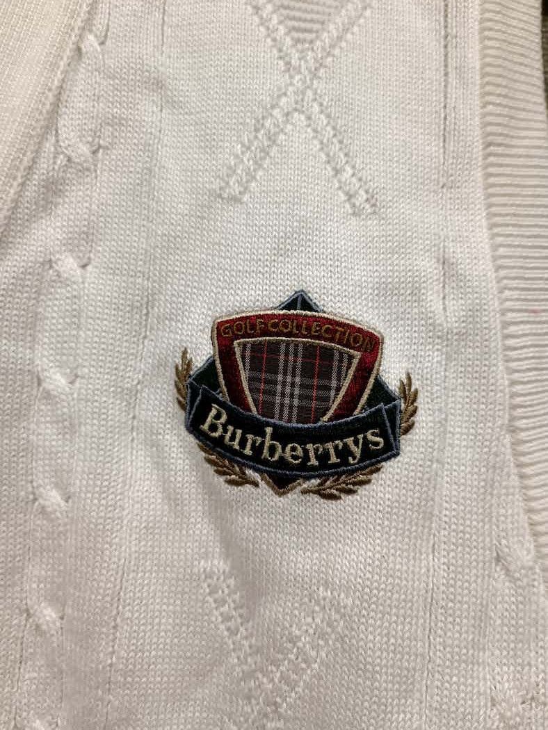 Burberry × Burberry Prorsum × Vintage Vintage Burberry Knitted Vest Logo Embroidery Size US L / EU 52-54 / 3 - 2 Thumbnail
