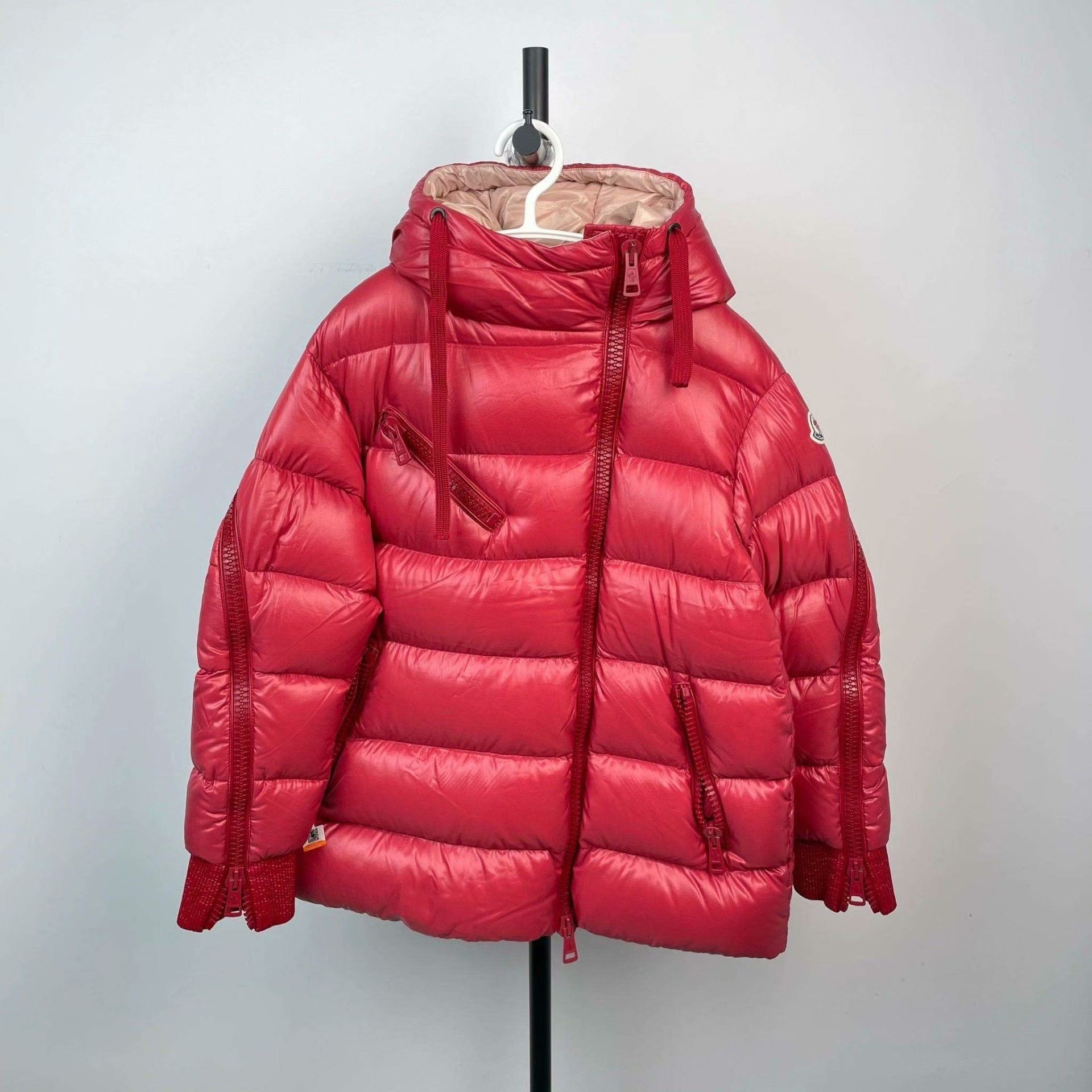 Moncler Moncler Down Red Down Jacket L Women Size L / US 10 / IT 46 - 1 Thumbnail