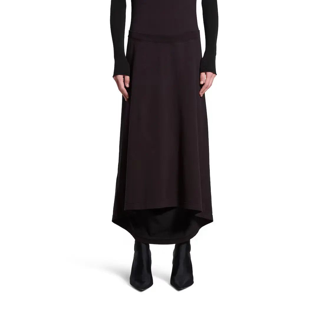 Balenciaga oc11z1125 Patched T-Shirt Dress in Black Size S / US 4 / IT 40 - 3 Thumbnail