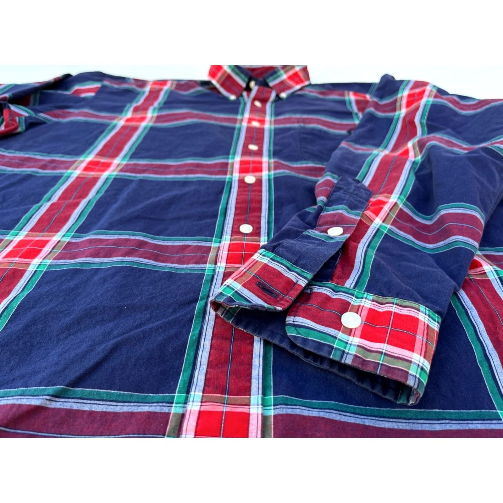 Ralph Lauren VINTAGE Ralph Lauren Golf Shirt XL Men’s Plaid Long Sleeve Button-Down Tilden Size US XL / EU 56 / 4 - 3 Thumbnail