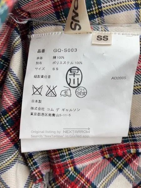 Comme des Garcons Comme Des Garcons size XS Contrast vintage plaid design sk Size 25" / US 0 / IT 36 - 5 Thumbnail