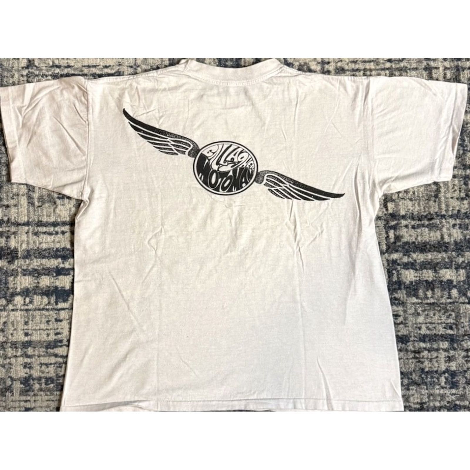 Vintage VINTAGE Gallagher Wizard Of Odd Moto Man Comic T Shirt XL White Carrot Top Comedy White House Mens 90s Graphic Print Short Sleeve Crew Neck Cotton Size US XL / EU 56 / 4 - 4 Thumbnail