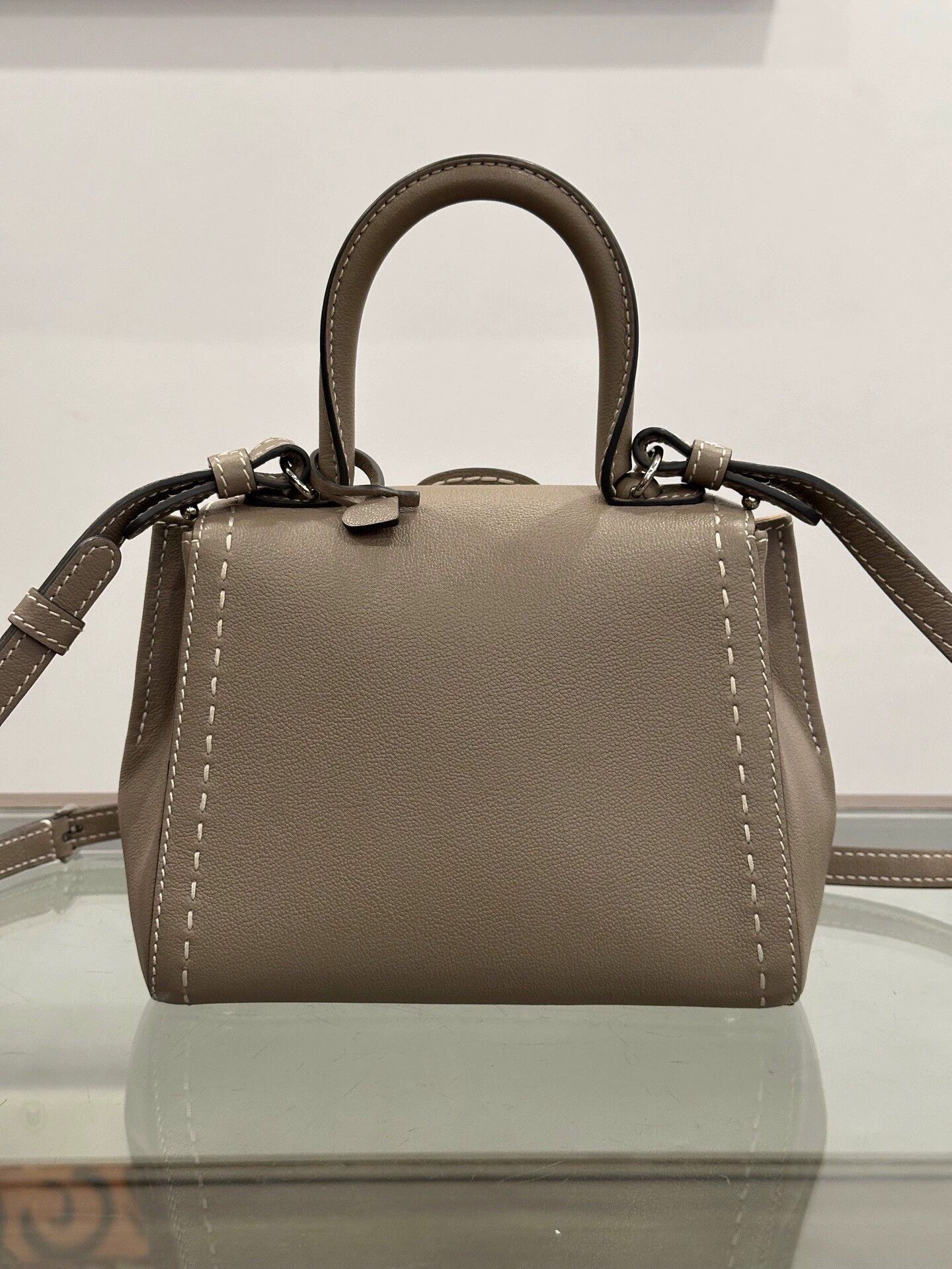 Delvaux Delvaux Brillant 20cm Elephant Gray Tote/Shoulder/Crossbody Size ONE SIZE - 3 Thumbnail