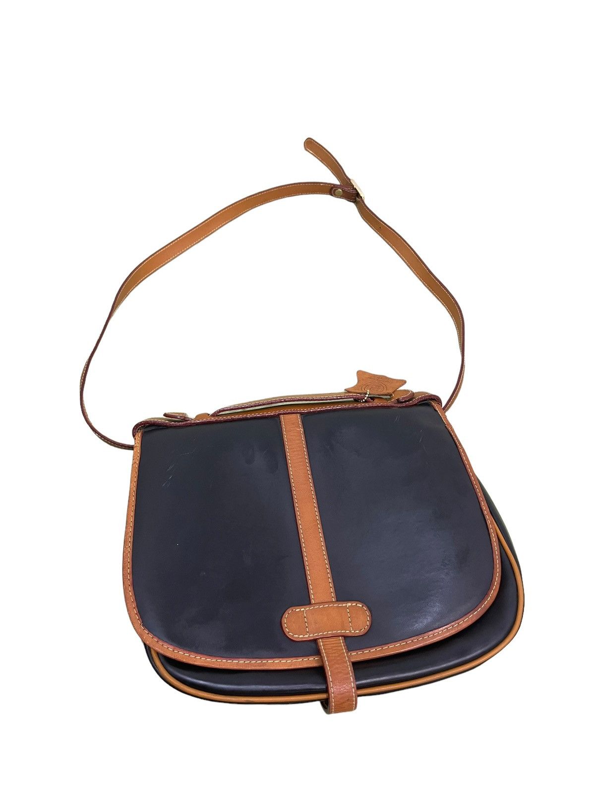 Genuine Leather Full Leather Patina Vtg Alice Italy Shoulder Bag 2🟩 Size ONE SIZE - 13 Thumbnail