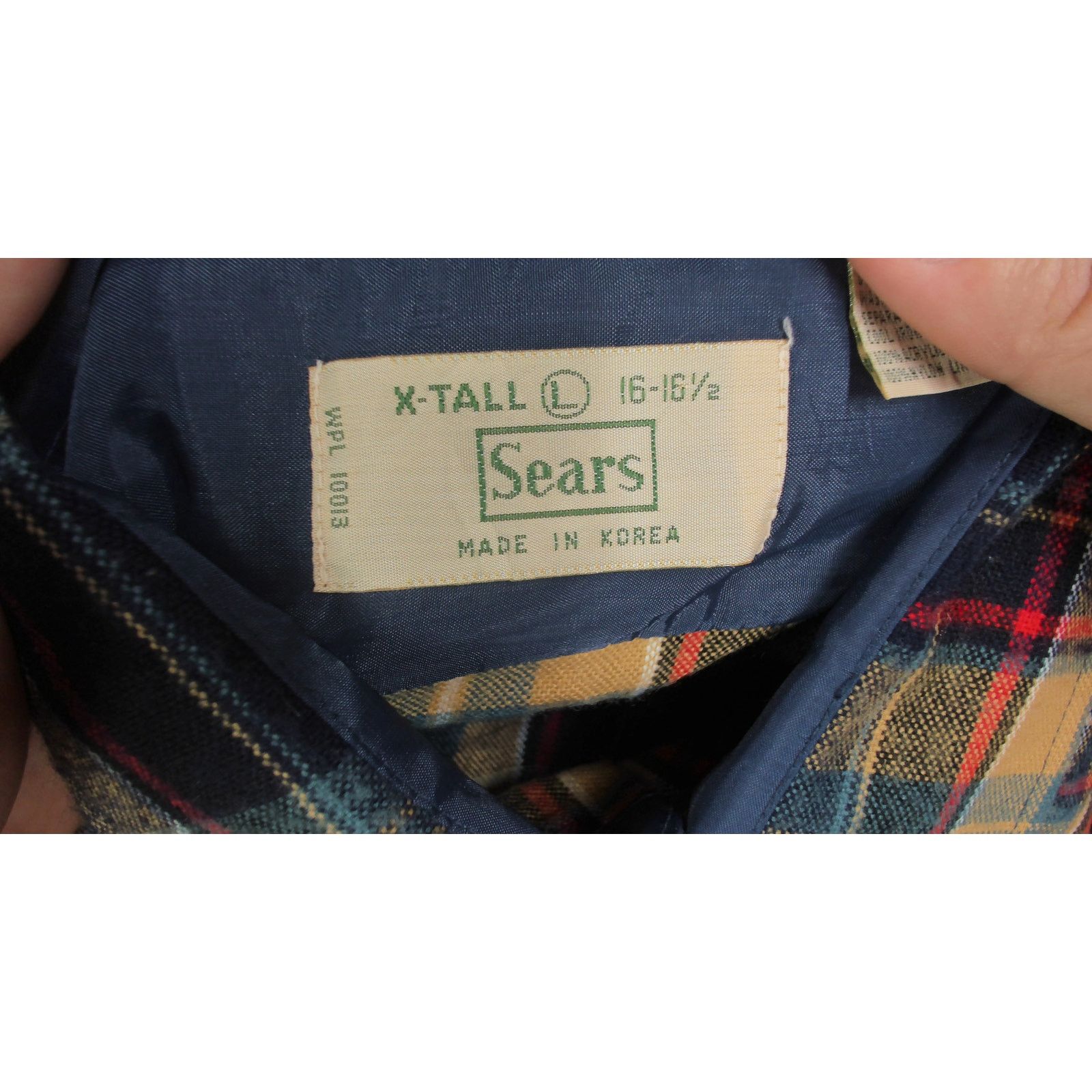 Sears Vintage 70s Sears Boxy Plaid Acrylic Shacket L Tall Size US L / EU 52-54 / 3 - 7 Thumbnail