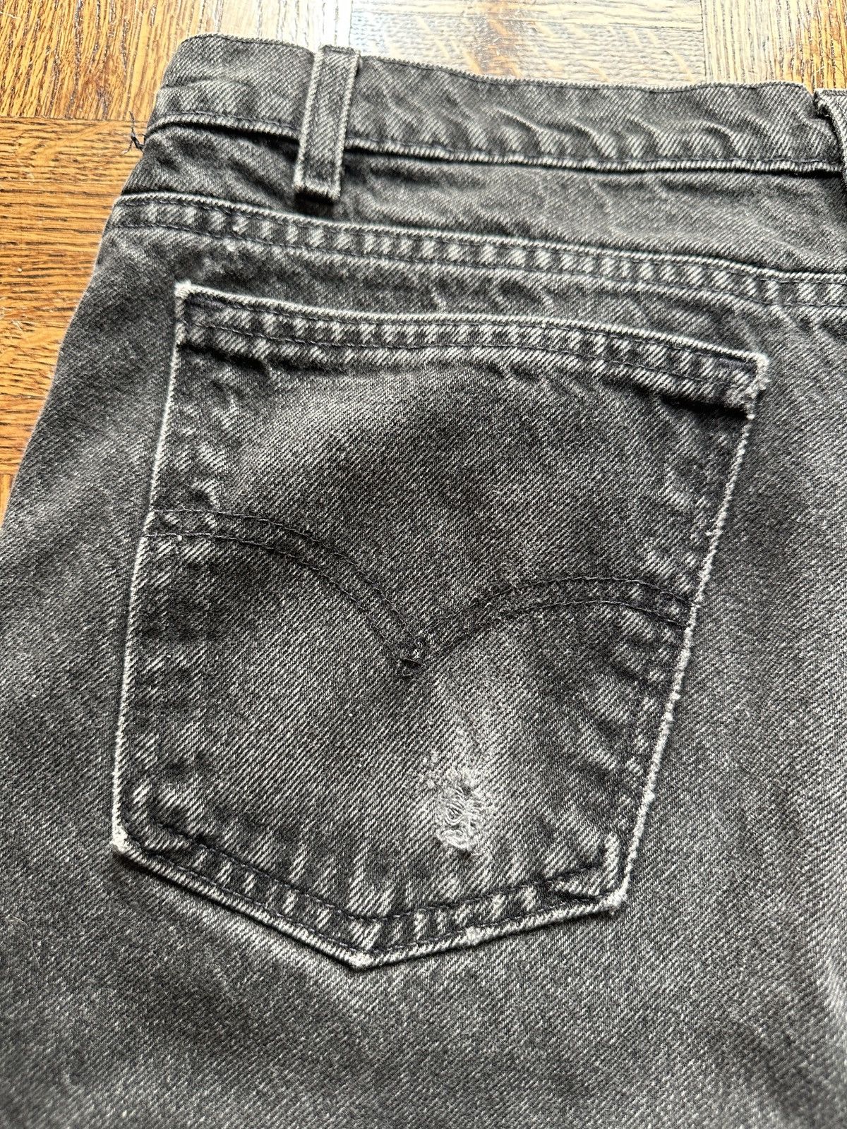 Levi's Vintage 90s Levi's Orange Tab Faded Black Denim Jeans Size US 36 / EU 52 - 8 Thumbnail