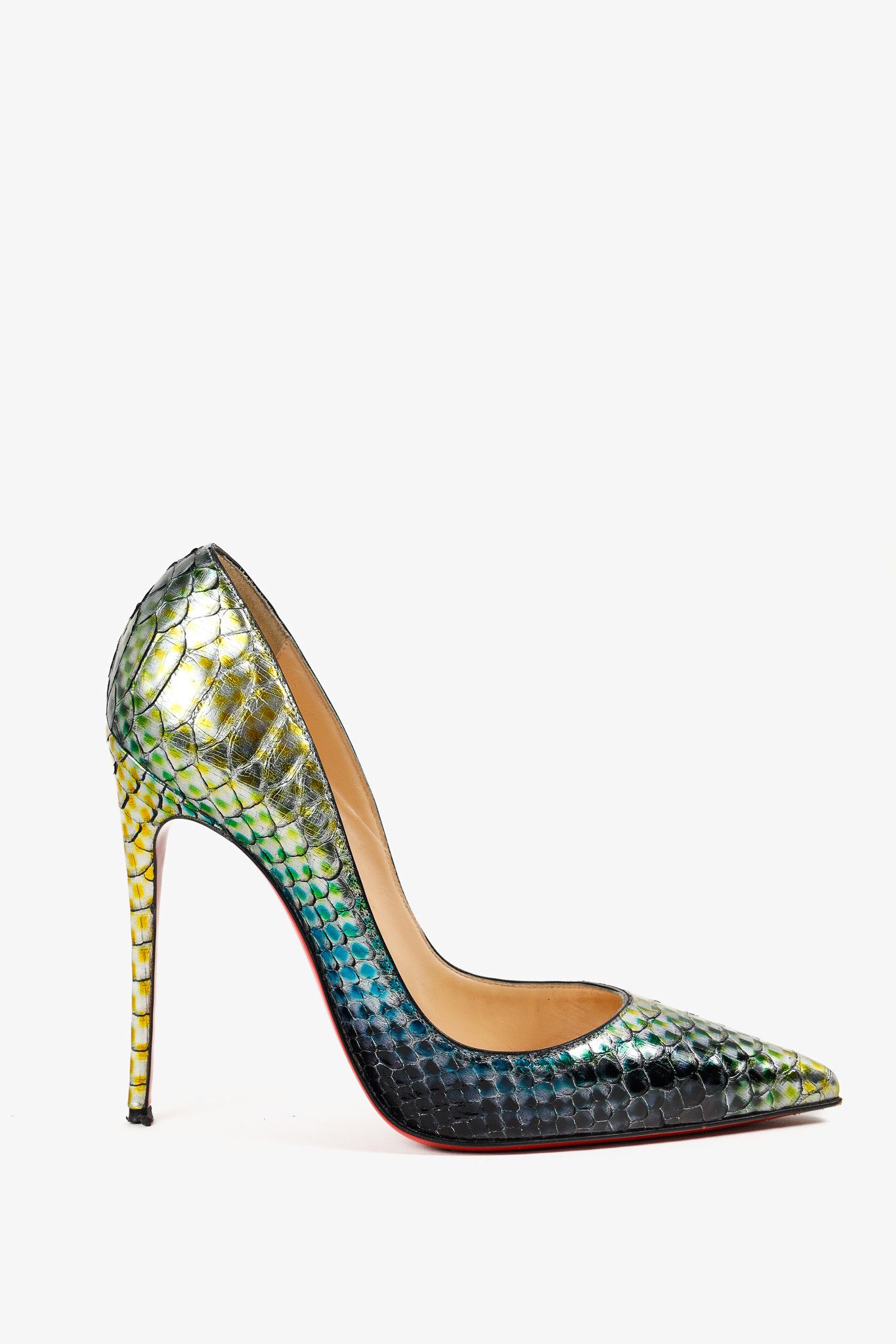 Christian Louboutin Christian Louboutin So Kate 120 Python Pointed-Toe Pumps Size US 6.5 / IT 36.5 - 1 Thumbnail
