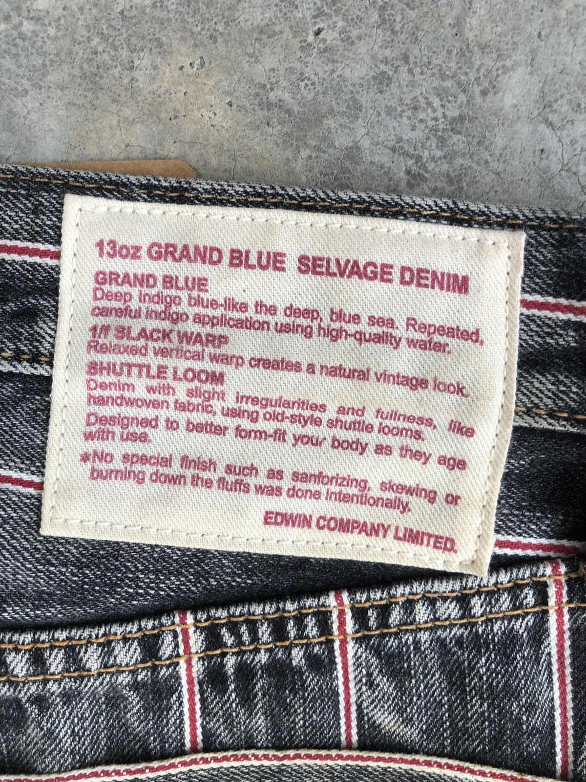 If Six Was Nine Japanese Edwin Flared Jeans Distressed Selvedge Hickory Size US 31 - 17 Thumbnail