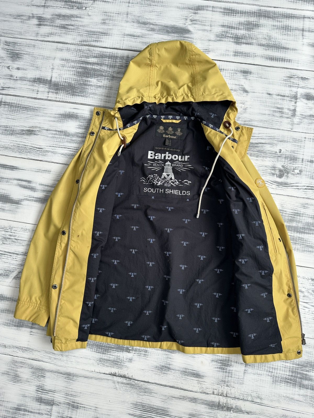 Barbour BARBOUR Headland Waterproof & Breathable Hooded Rain Jacket Size M / US 6-8 / IT 42-44 - 4 Thumbnail