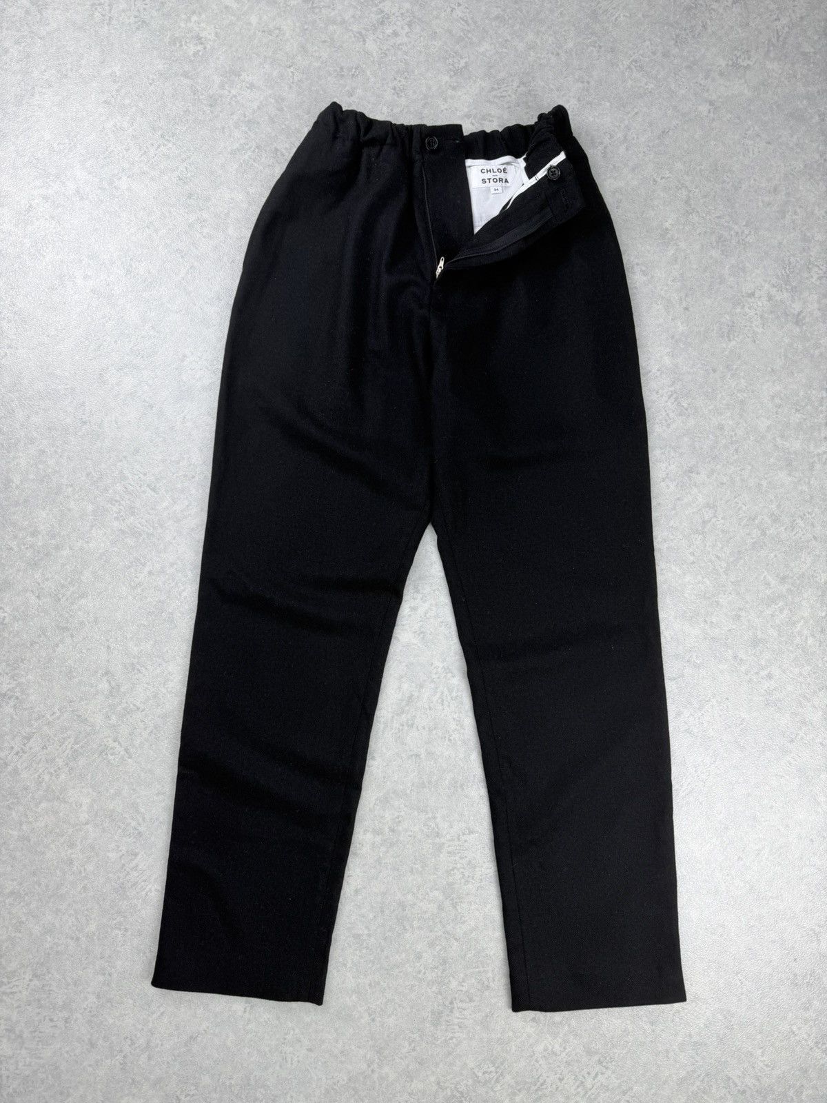 Other Chloe Stora Women’s Wool Trousers Pants Black Size 34 Size 24" / US 00 / IT 34 - 7 Thumbnail