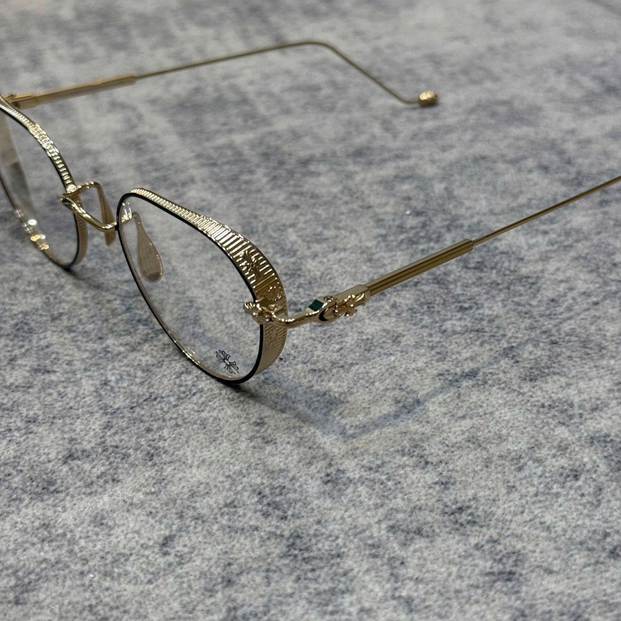 Chrome Hearts CHROME HEARTS VAGASOREASS MATTE BLACK/GOLD PLATED Size ONE SIZE - 2 Thumbnail
