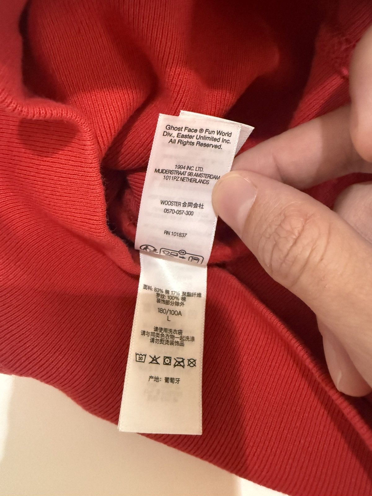 Supreme Supreme Ghostface Scream Arc Hooded Sweatshirt Hoodie Red Size US L / EU 52-54 / 3 - 10 Thumbnail