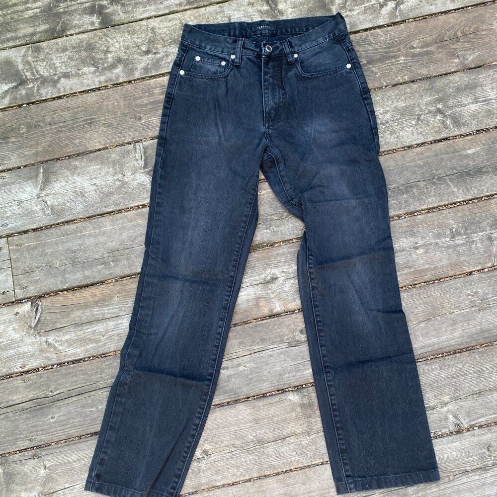 Versace Vintage Versace Embroidered Jeans Size 29 Gray Size US 29 - 6 Thumbnail