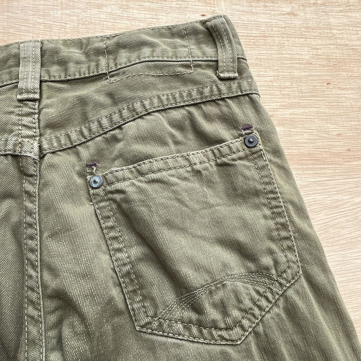 If Six Was Nine × Japanese Brand × Tornado Mart JAPANESE BRAND ON BOARD OLIVE GREEN FLARE DENIM Size US 31 - 8 Thumbnail