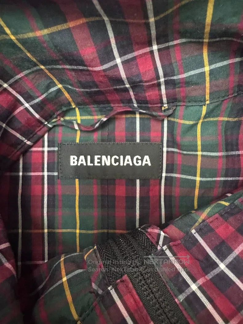 Balenciaga Balenciaga Retro British style striped checkered embroider Size US S / EU 44-46 / 1 - 5 Thumbnail