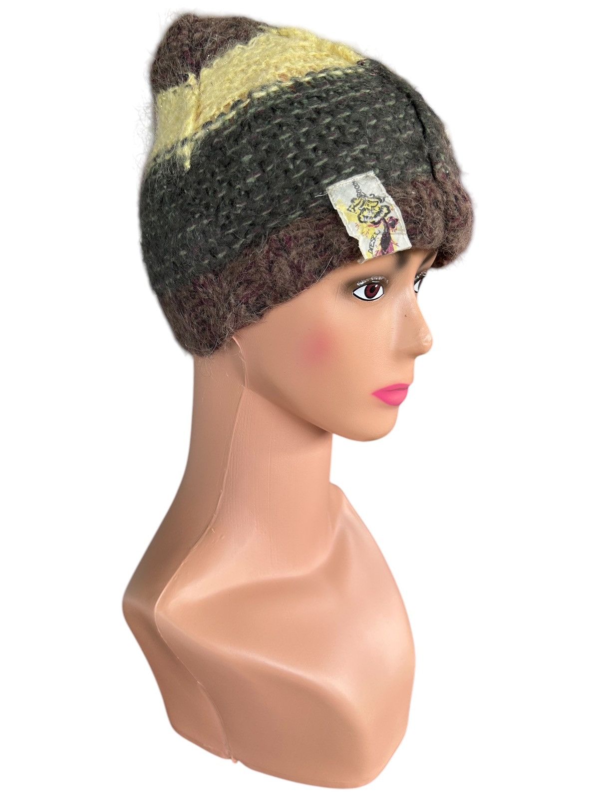 Japanese Brand × Kapital × Vintage Diesel mohair fur Knitted Beanie Hats Size ONE SIZE - 1 Thumbnail