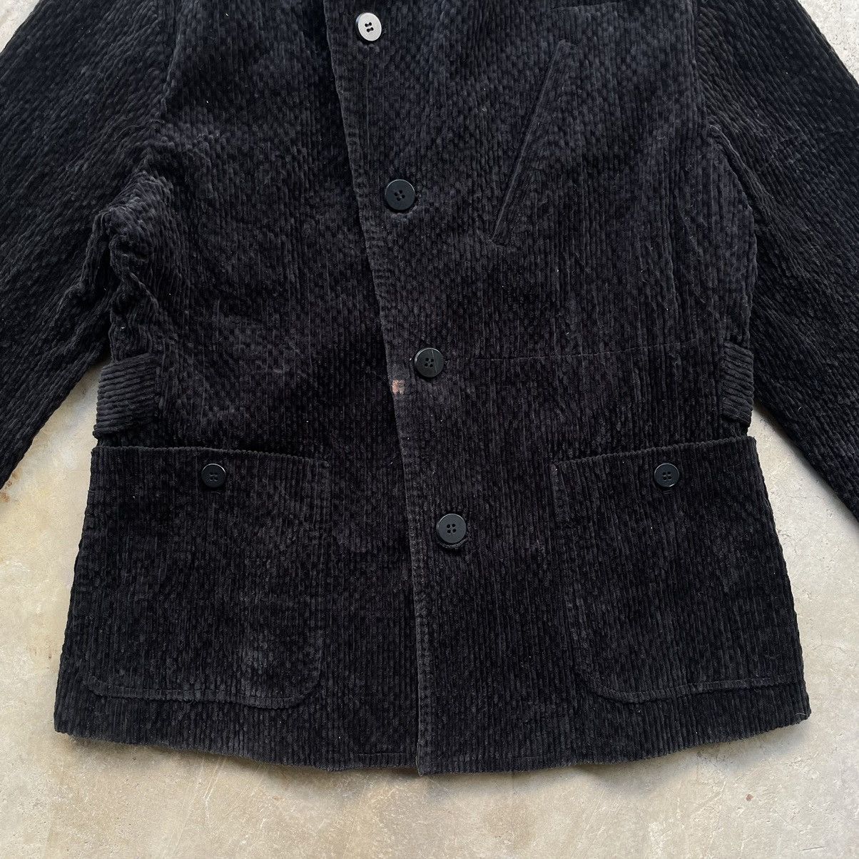 Issey Miyake 🇯🇵 Issey Miyake 1990s Hai Sporting Gear Black Corduroy Jacket Size US S / EU 44-46 / 1 - 6 Thumbnail