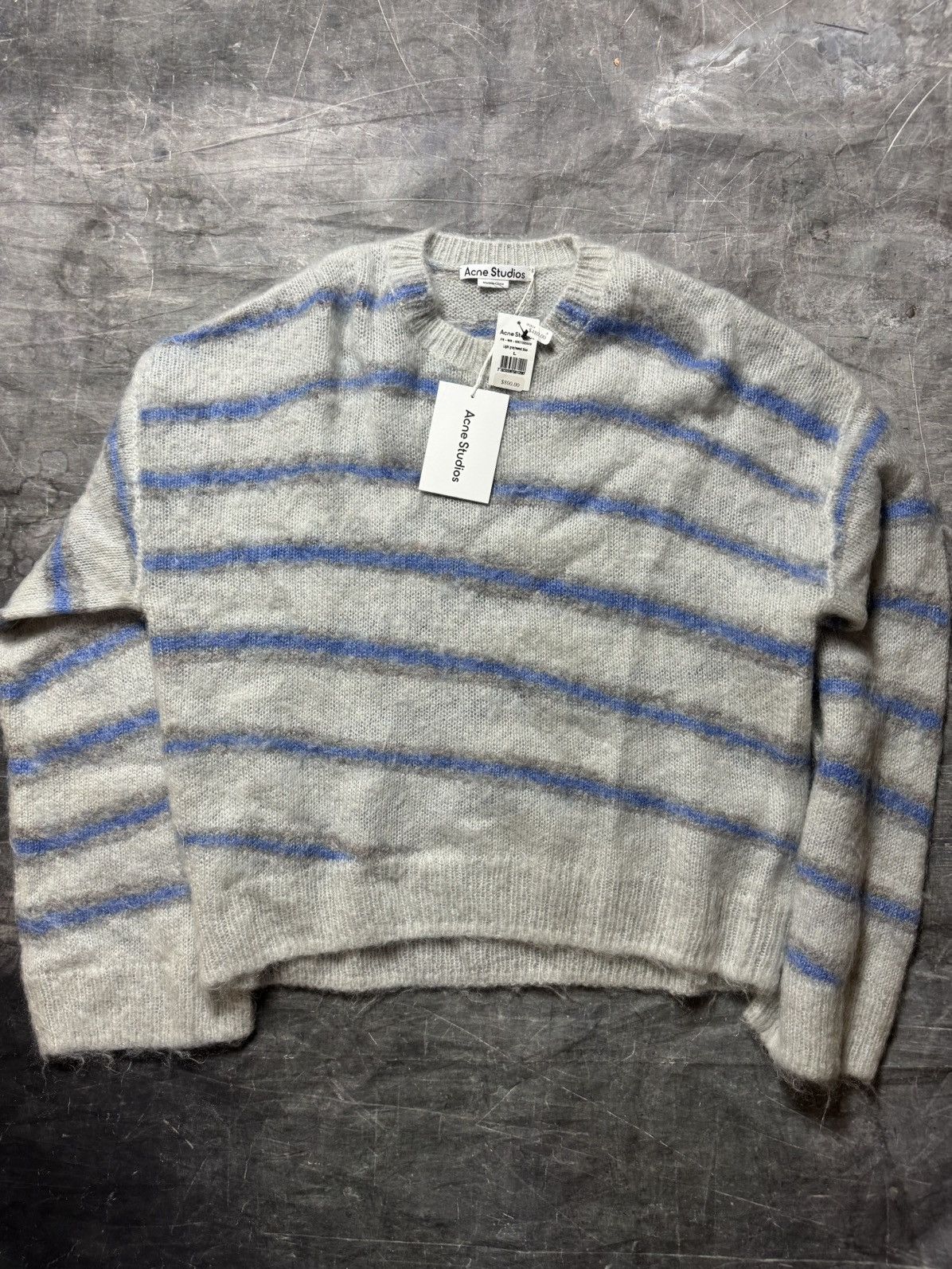 Acne Studios Acne Studios Mohair Striped Sweater Size US L / EU 52-54 / 3 - 1 Thumbnail