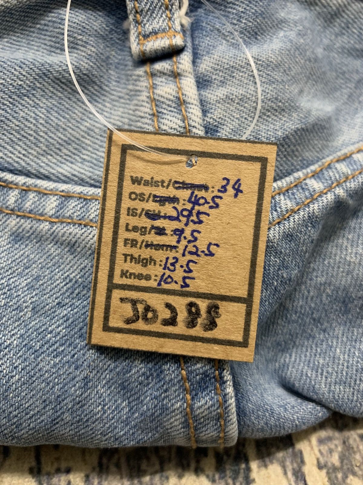 Japanese Brand Uniqlo Vintage UCW Baggy Jeans Light Wash Raw Hem Denim Size US 34 / EU 50 - 15 Thumbnail