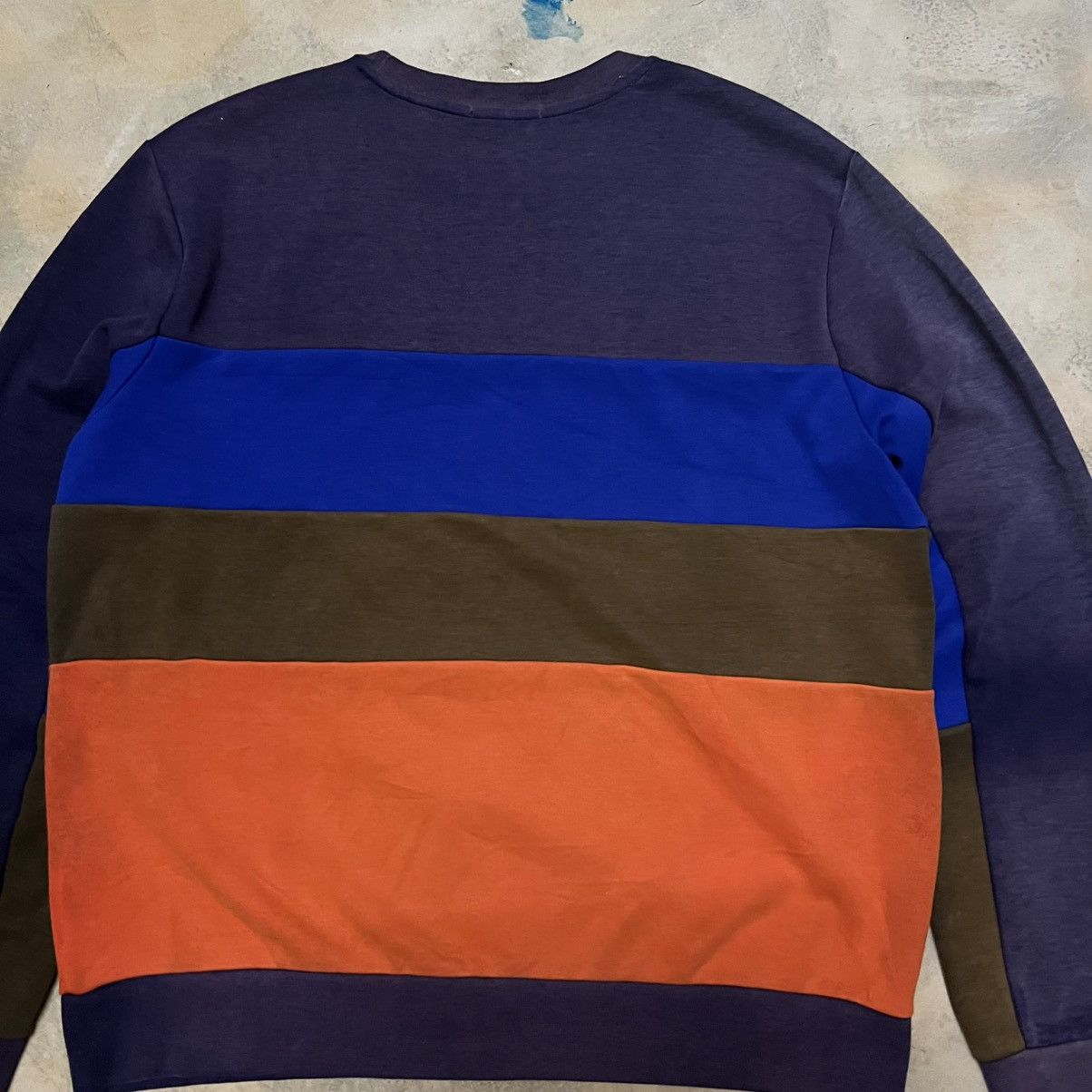 Polo Ralph Lauren Polo Ralph Lauren Colour Block Big Logo Sweatshirt Distress Size US L / EU 52-54 / 3 - 17 Thumbnail